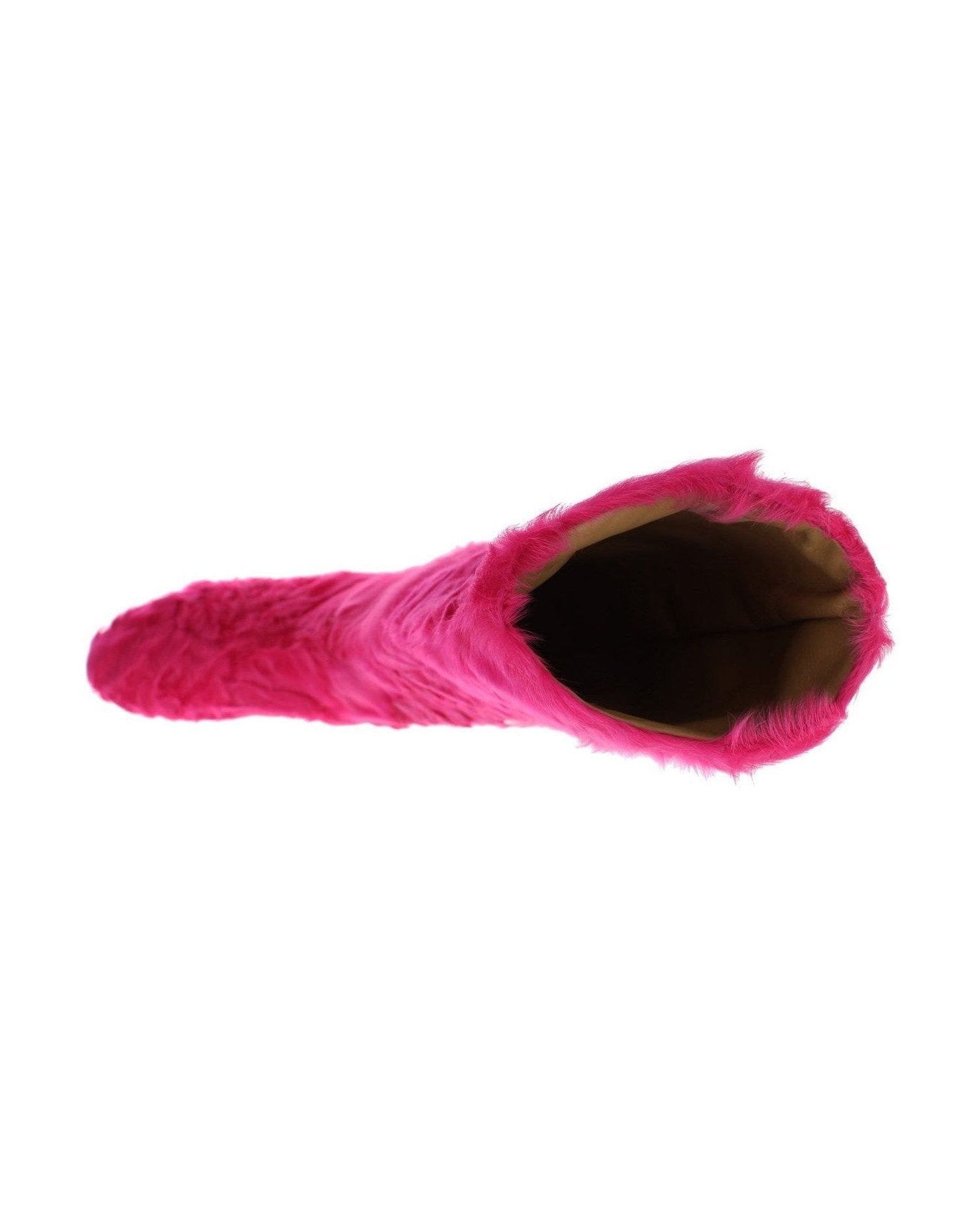 Dolce & Gabbana Elegant Lambskin Fur Pink Boots Glam Steals