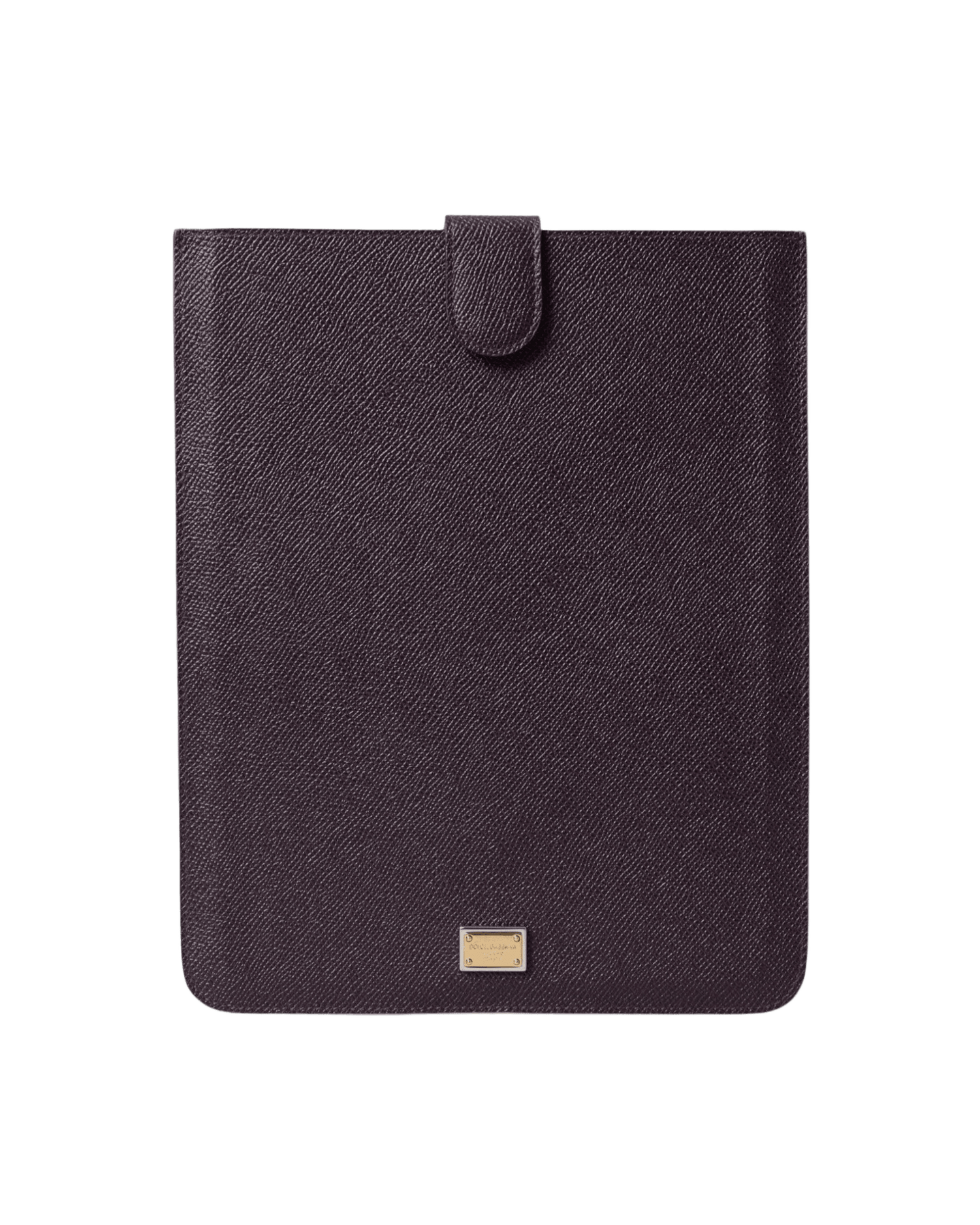 Dolce & Gabbana Brown Elegant Leather Tablet Pouch Clutch Bags