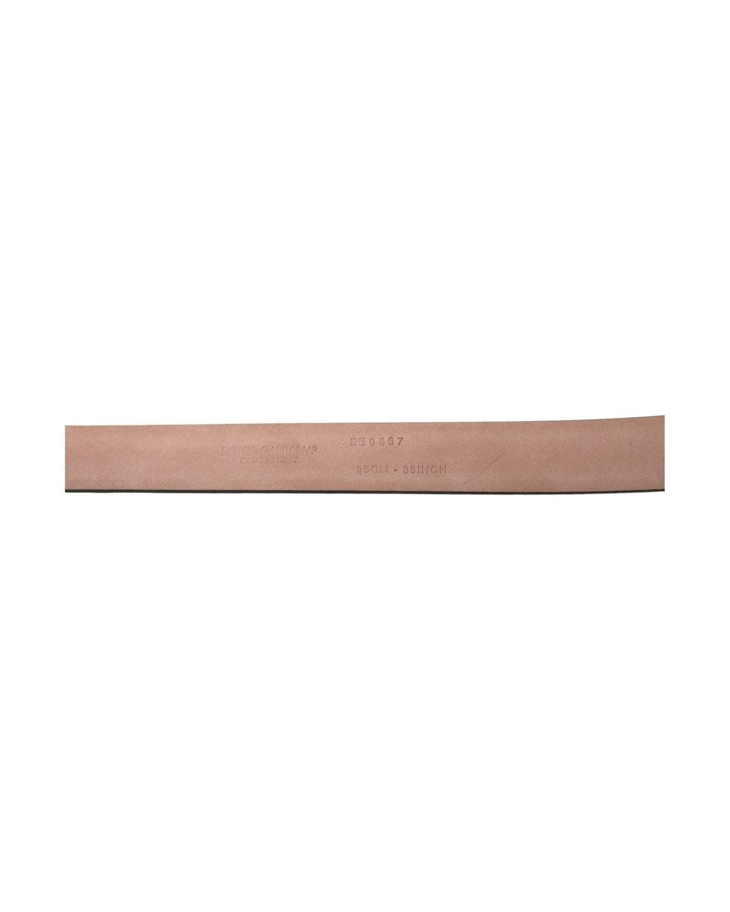 Dolce & Gabbana Elegant Leather Waist Maroon Belt Glam Steals