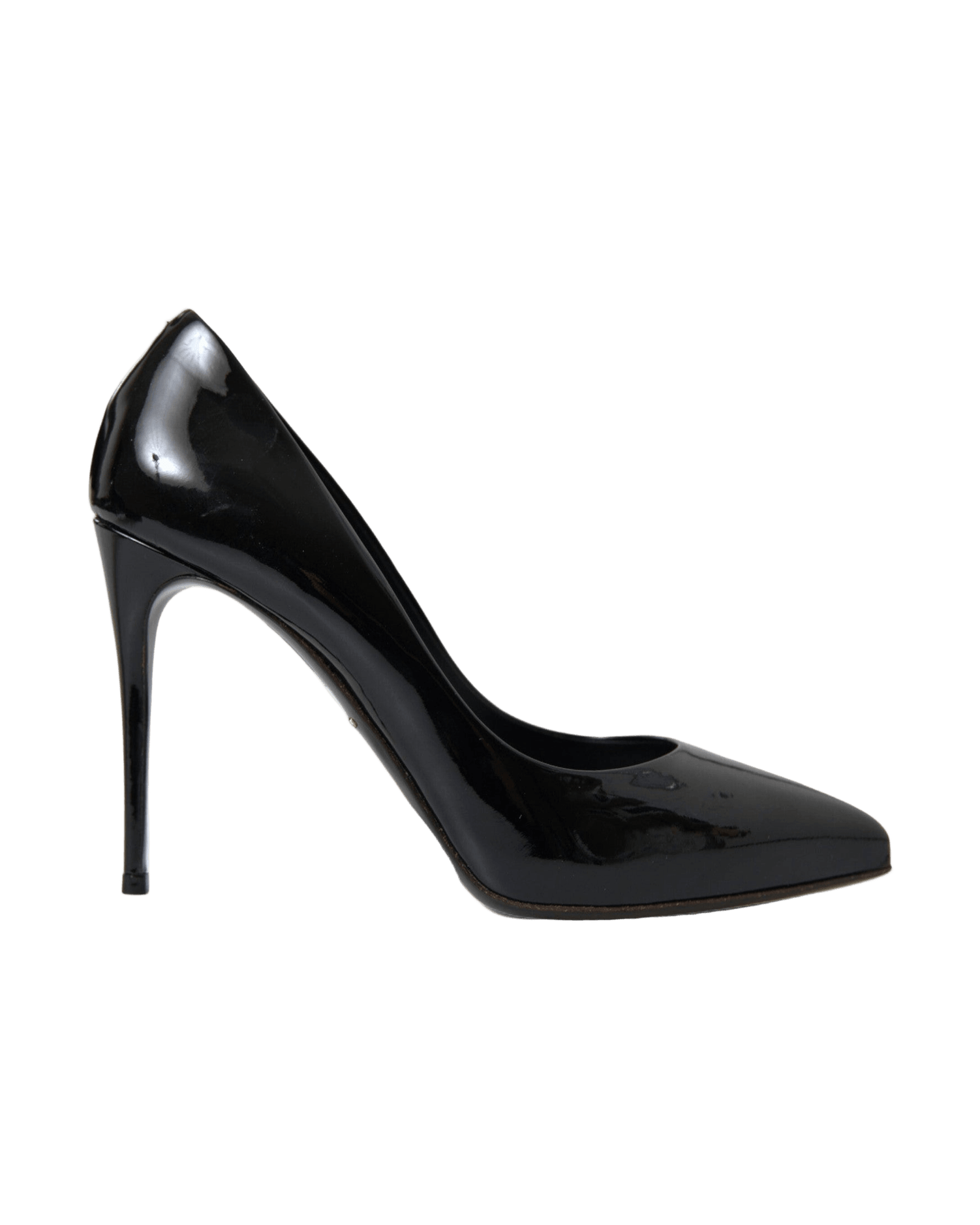 Dolce & Gabbana Black Elegant Patent Stiletto Heels Heels