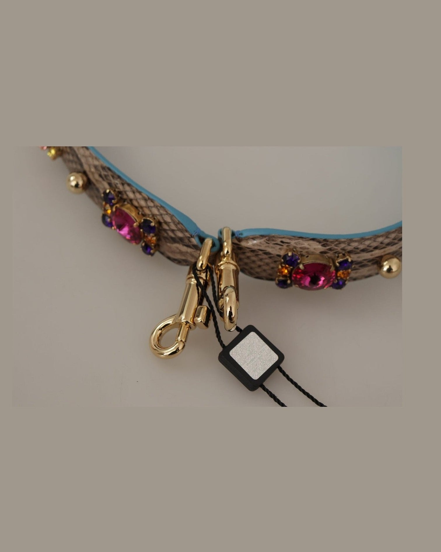 Dolce & Gabbana Elegant Python Leather Shoulder Strap Accessory Glam Steals