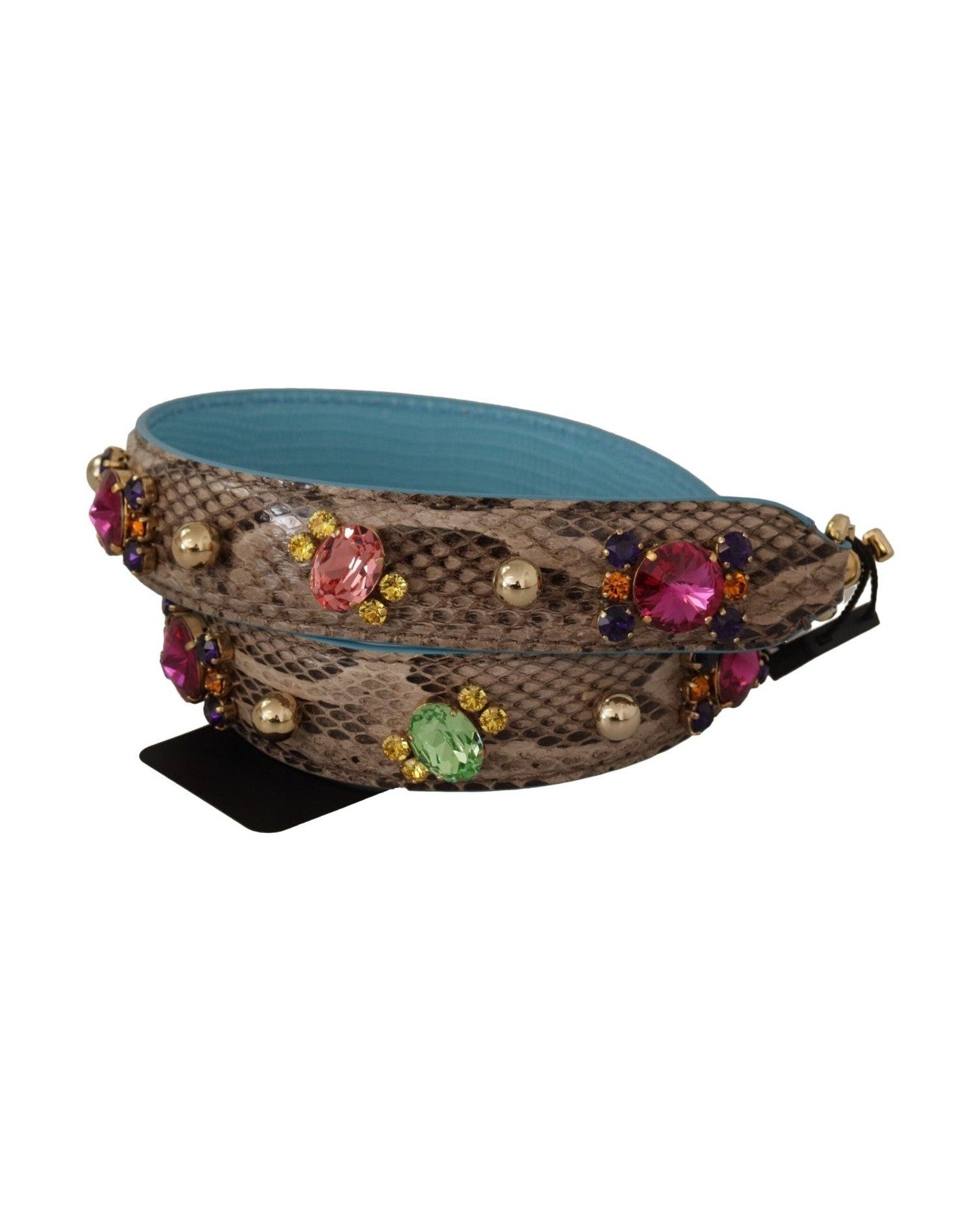 Dolce & Gabbana Elegant Python Leather Shoulder Strap Accessory Glam Steals