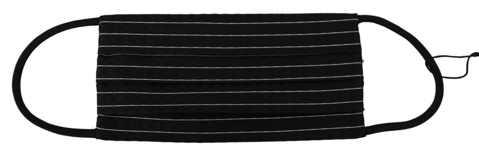Dolce & Gabbana Elegant Striped Silk Blend Face Mask Glam Steals