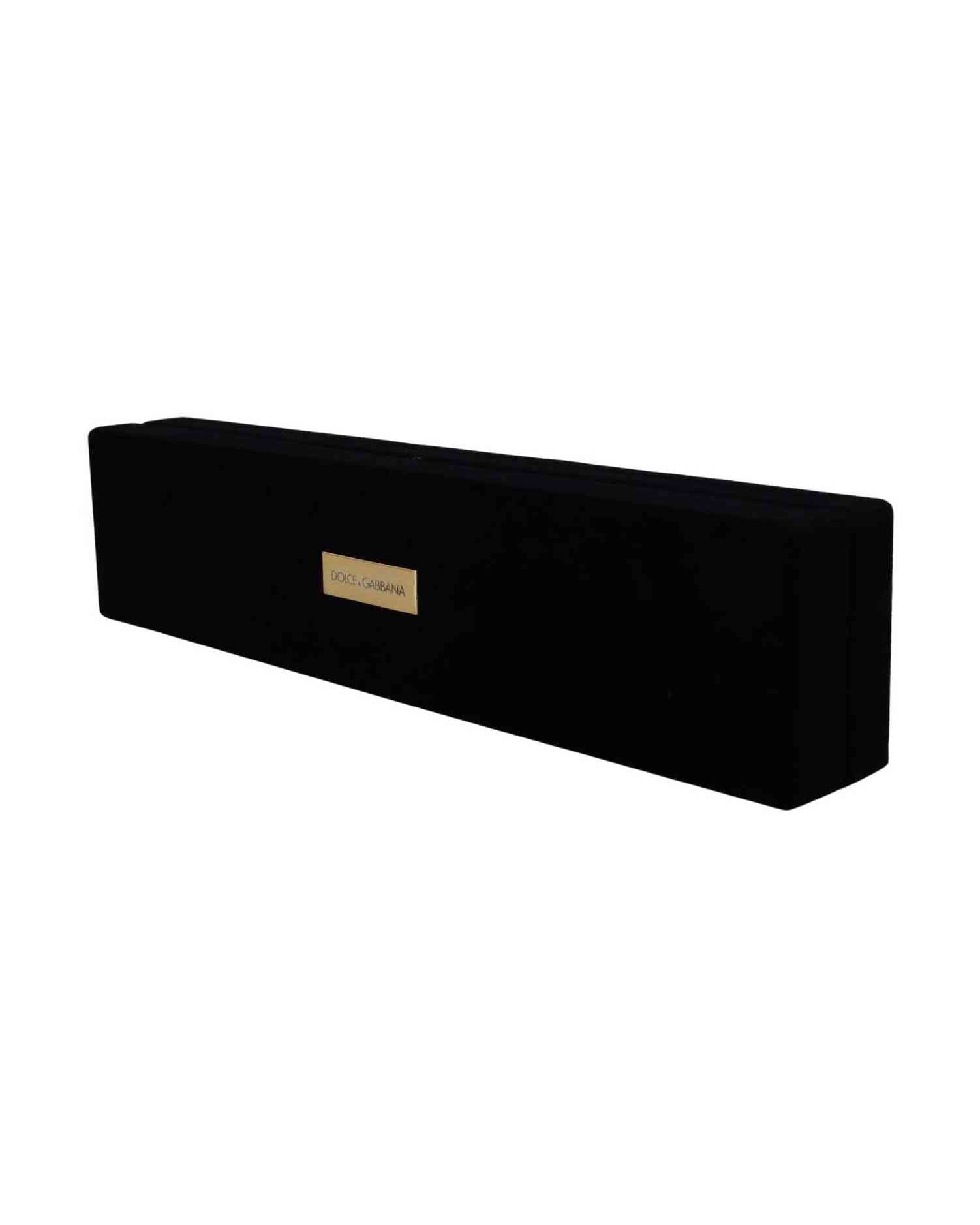 Dolce & Gabbana Elegant Velvet Jewelry Storage Box Glam Steals