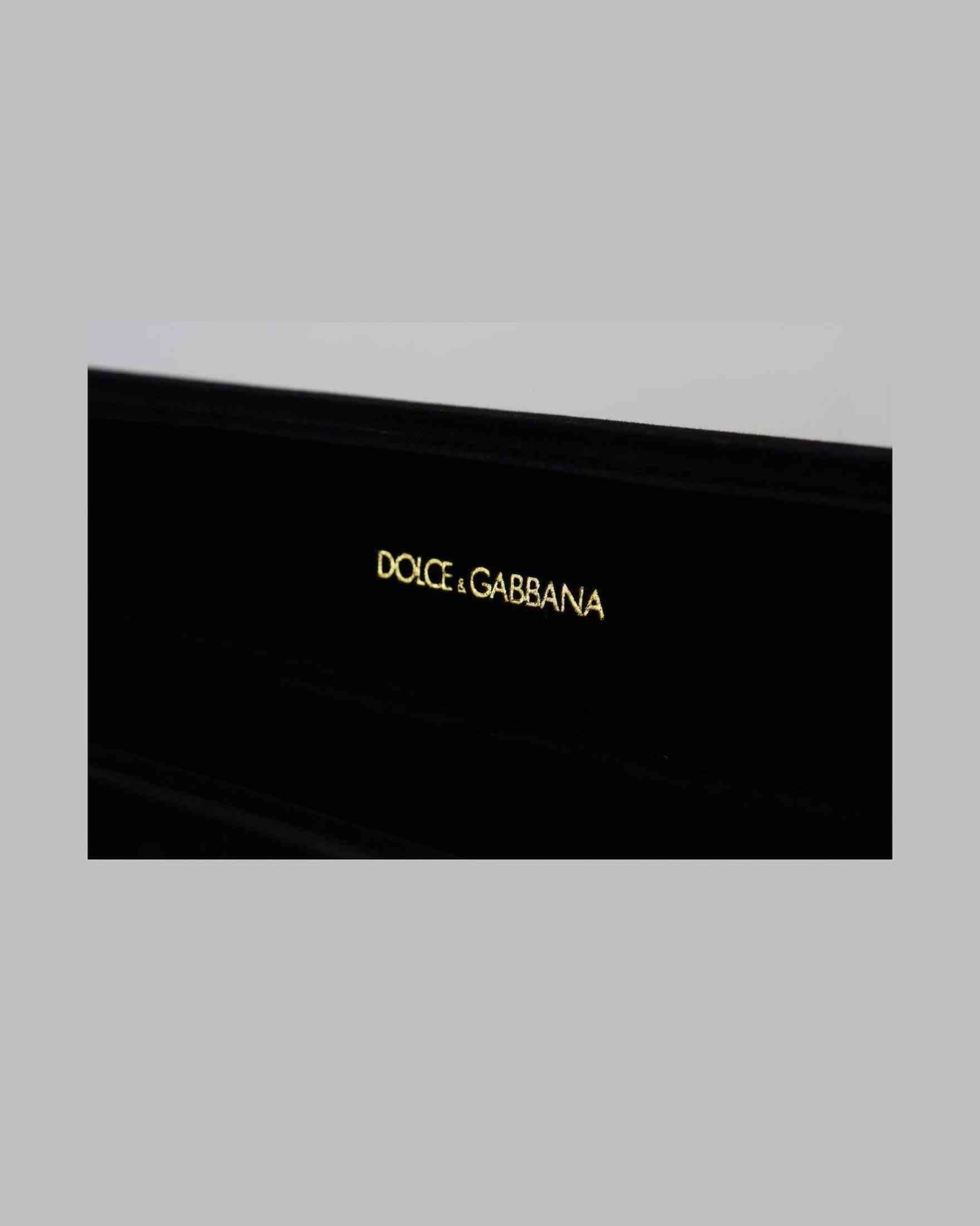Dolce & Gabbana Elegant Velvet Jewelry Storage Box Jewelry Boxes