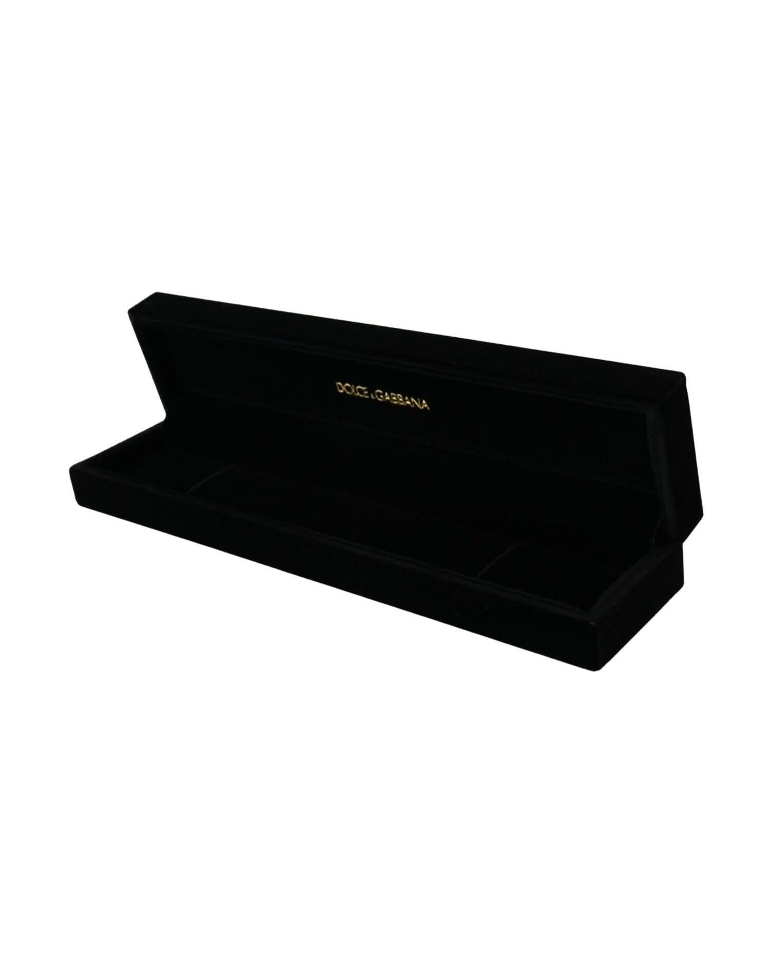 Dolce & Gabbana Elegant Velvet Jewelry Storage Box Jewelry Boxes