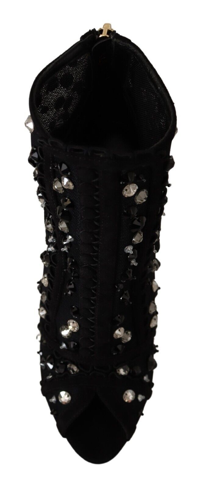 Dolce & Gabbana Embellished Crystal Short Boots Glam Steals