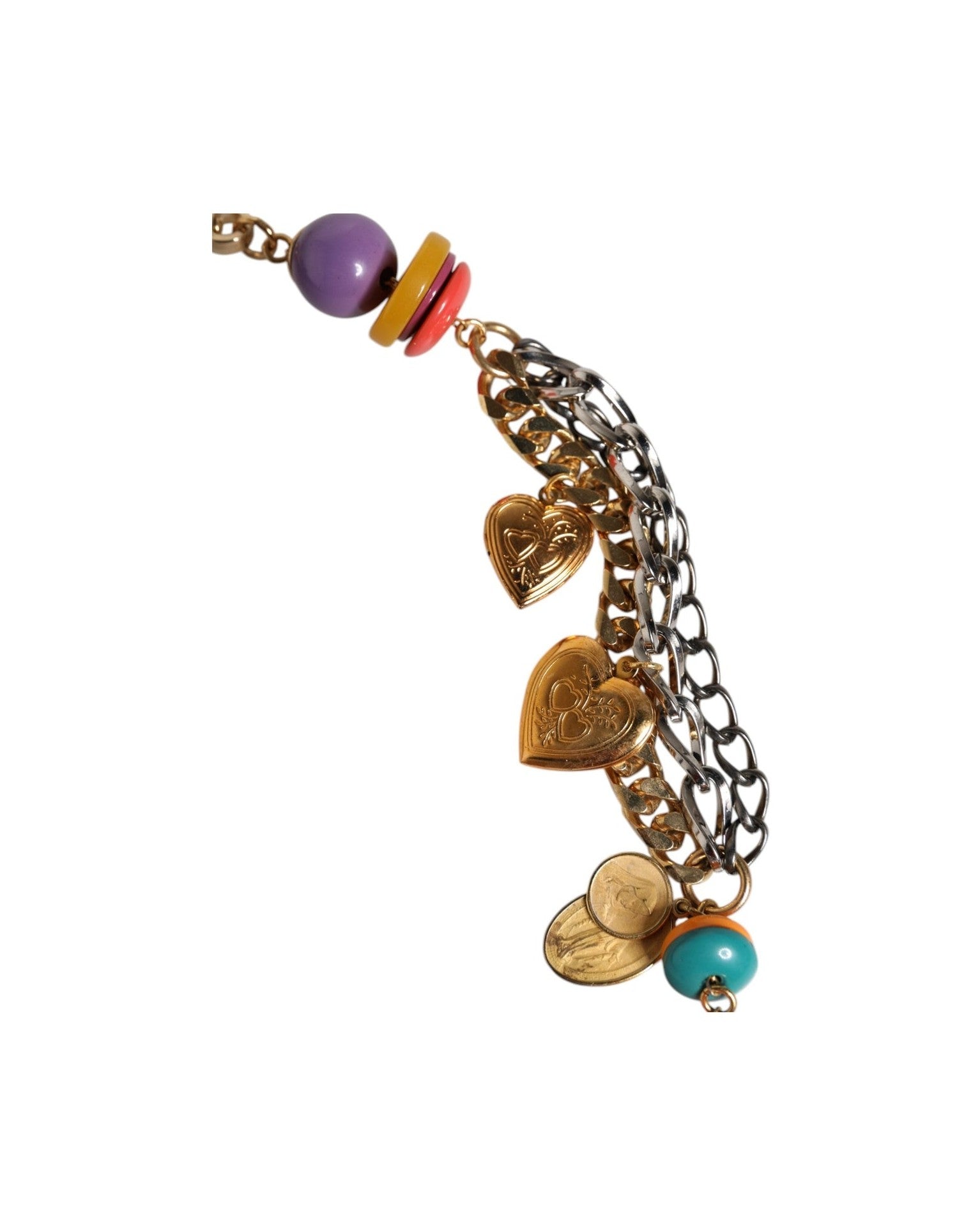 Dolce & Gabbana Embellished Waist Chain Multicolor Belt Glam Steals
