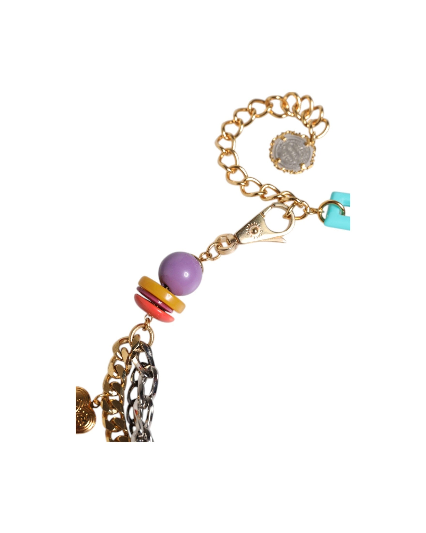 Dolce & Gabbana Embellished Waist Chain Multicolor Belt Glam Steals