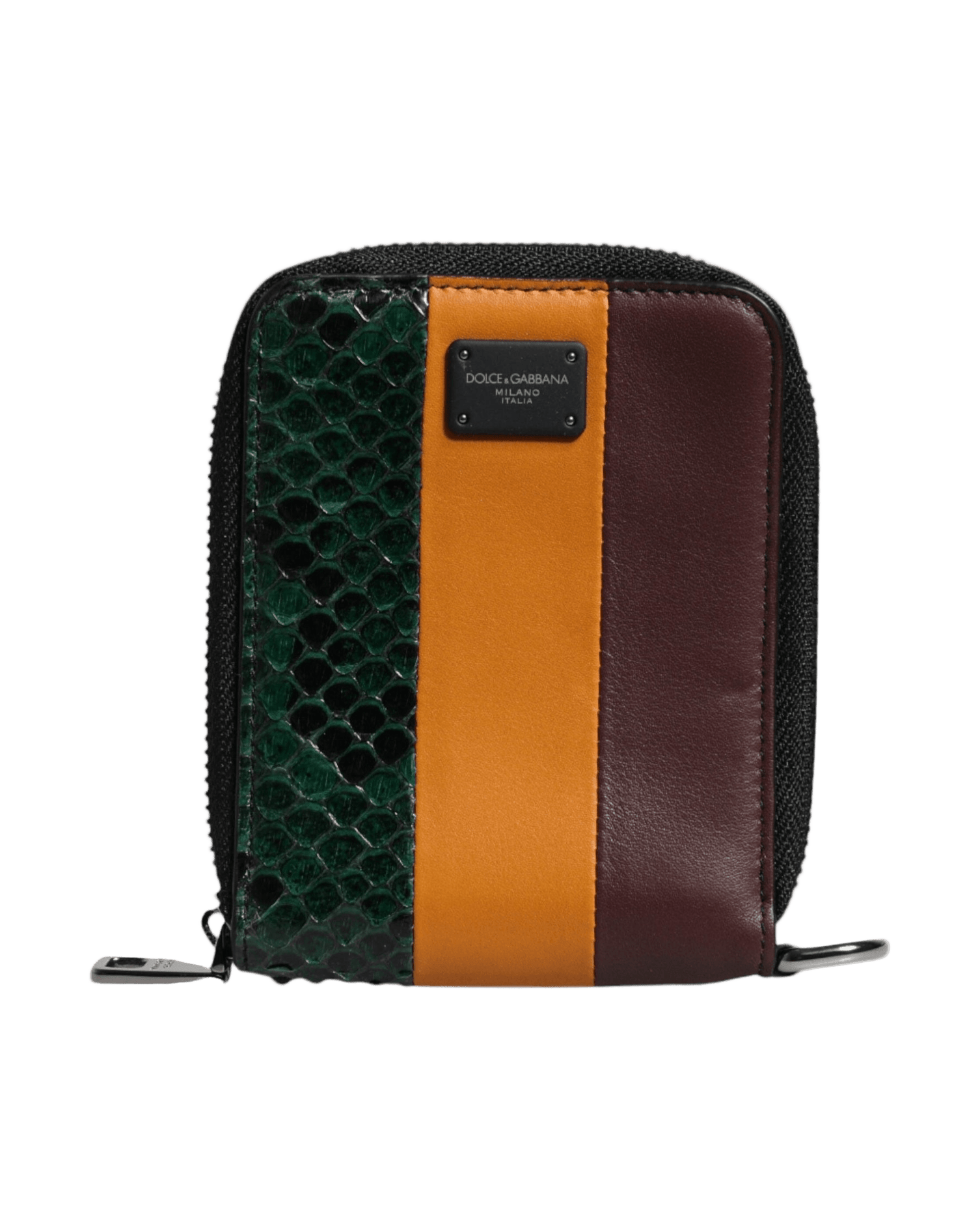 Dolce & Gabbana Exotic Leather Dg Bifold Card Holder Multicolor Wallet Glam Steals