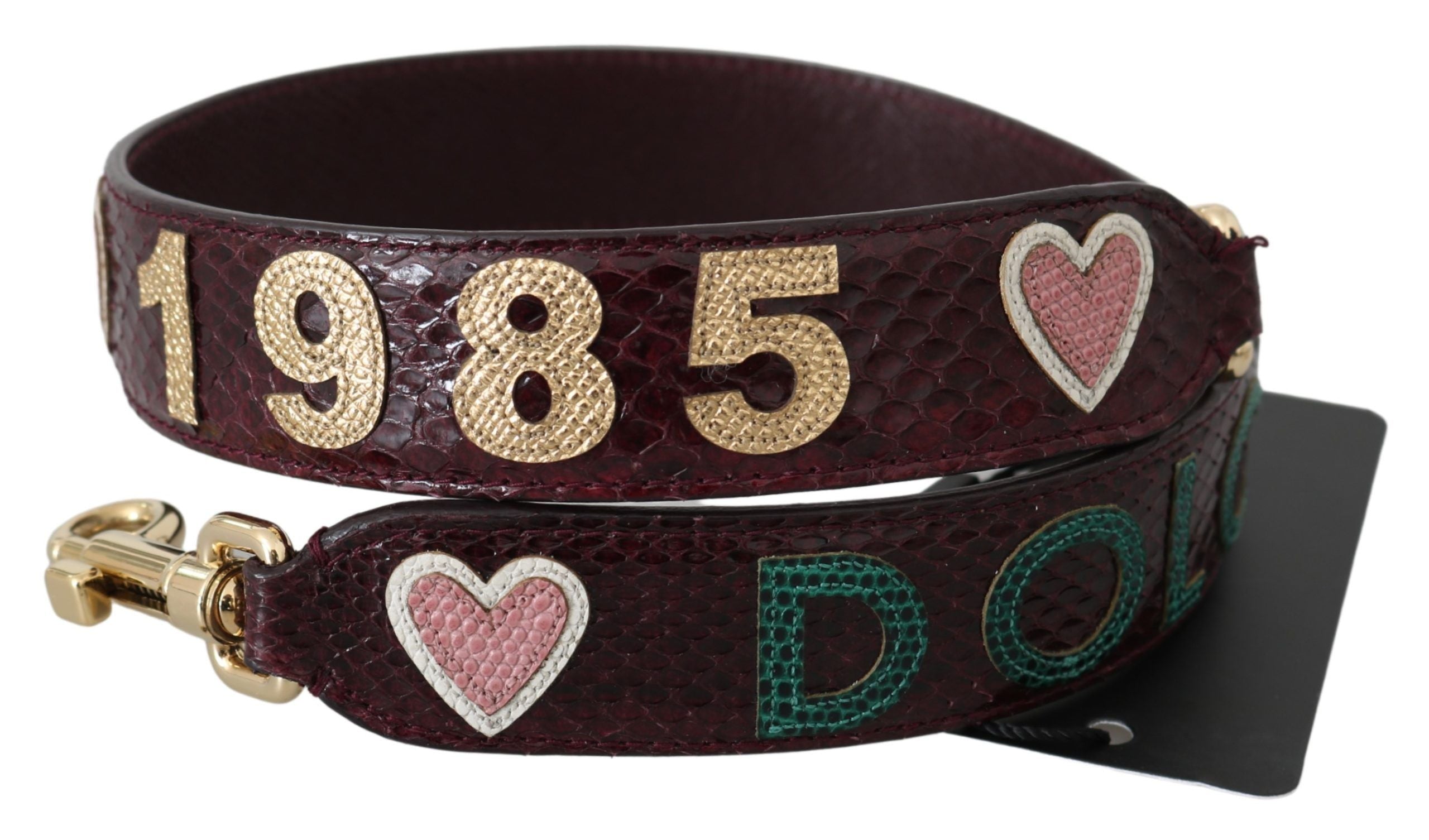 Dolce & Gabbana Exquisite Bordeaux Shoulder Strap Accessory Glam Steals