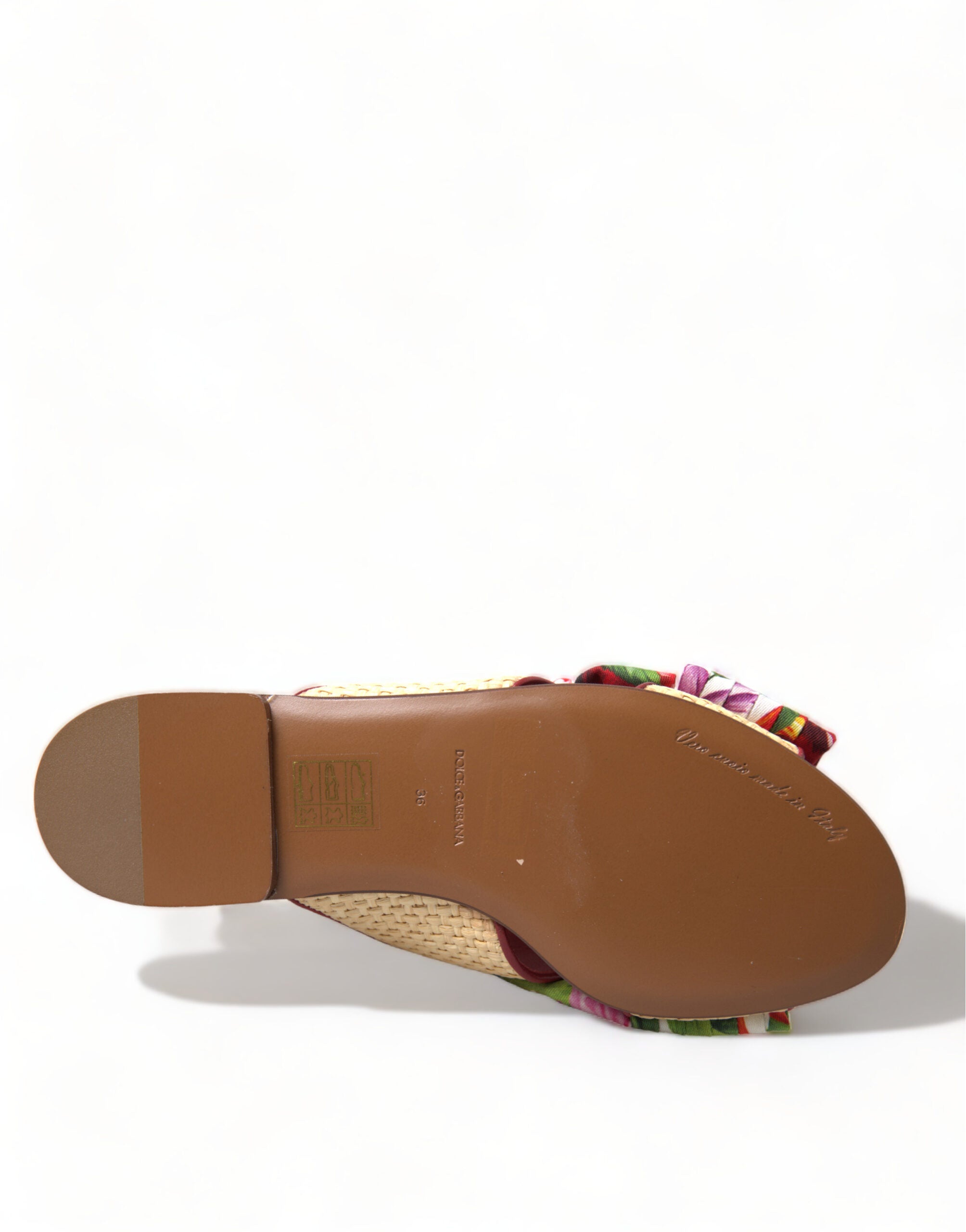 Dolce & Gabbana Exquisite Floral Print Flat Sandals Glam Steals