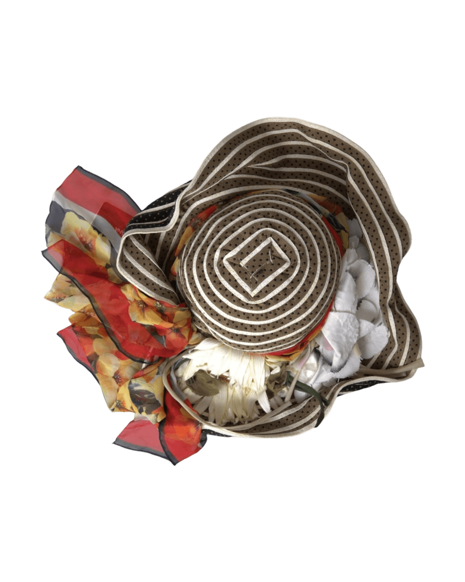 Dolce & Gabbana Multicolor Fantasy Wide Brim Floppy Hat Hats