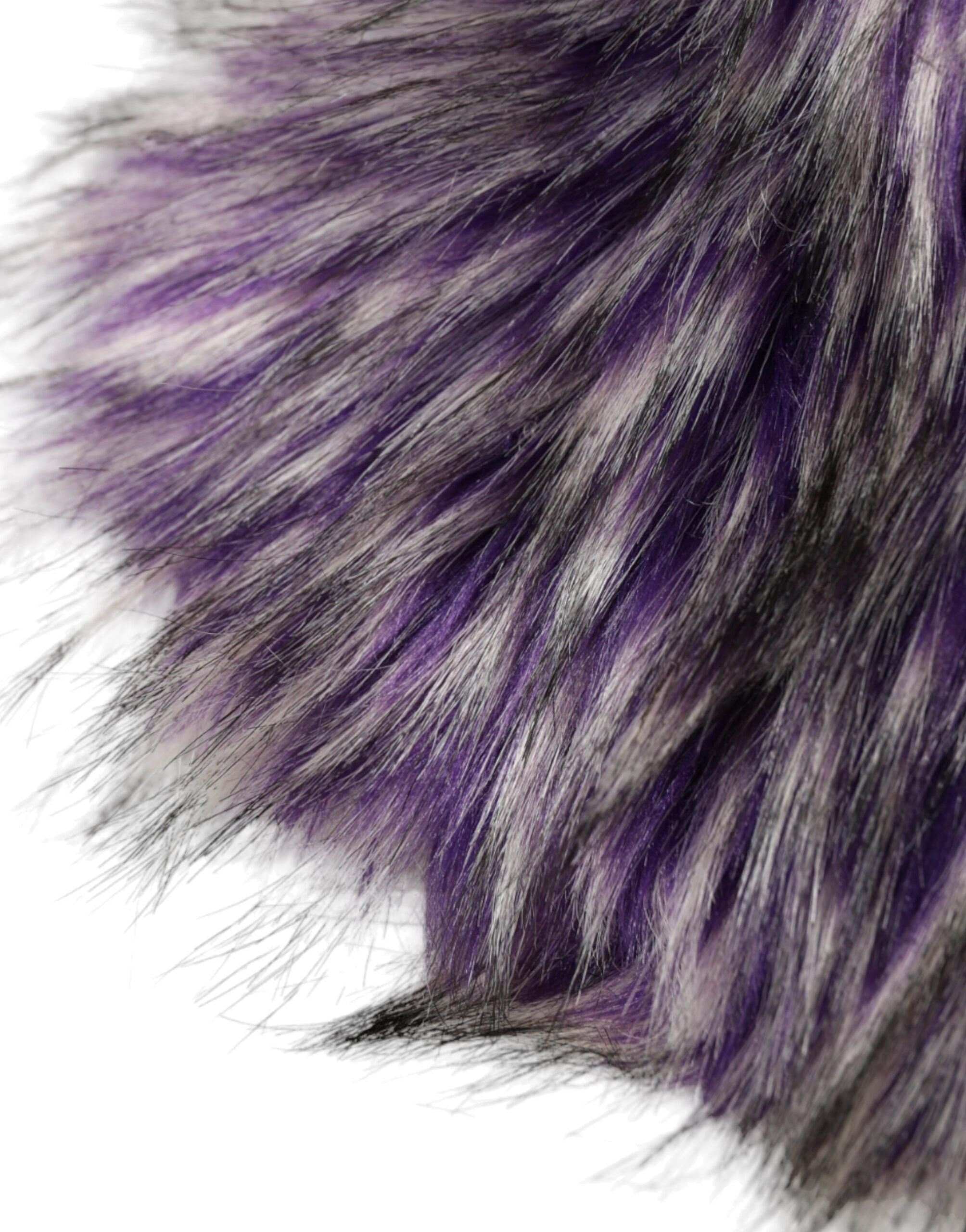 Dolce & Gabbana Faux Fur Whole Head Wrap Purple Hat Glam Steals