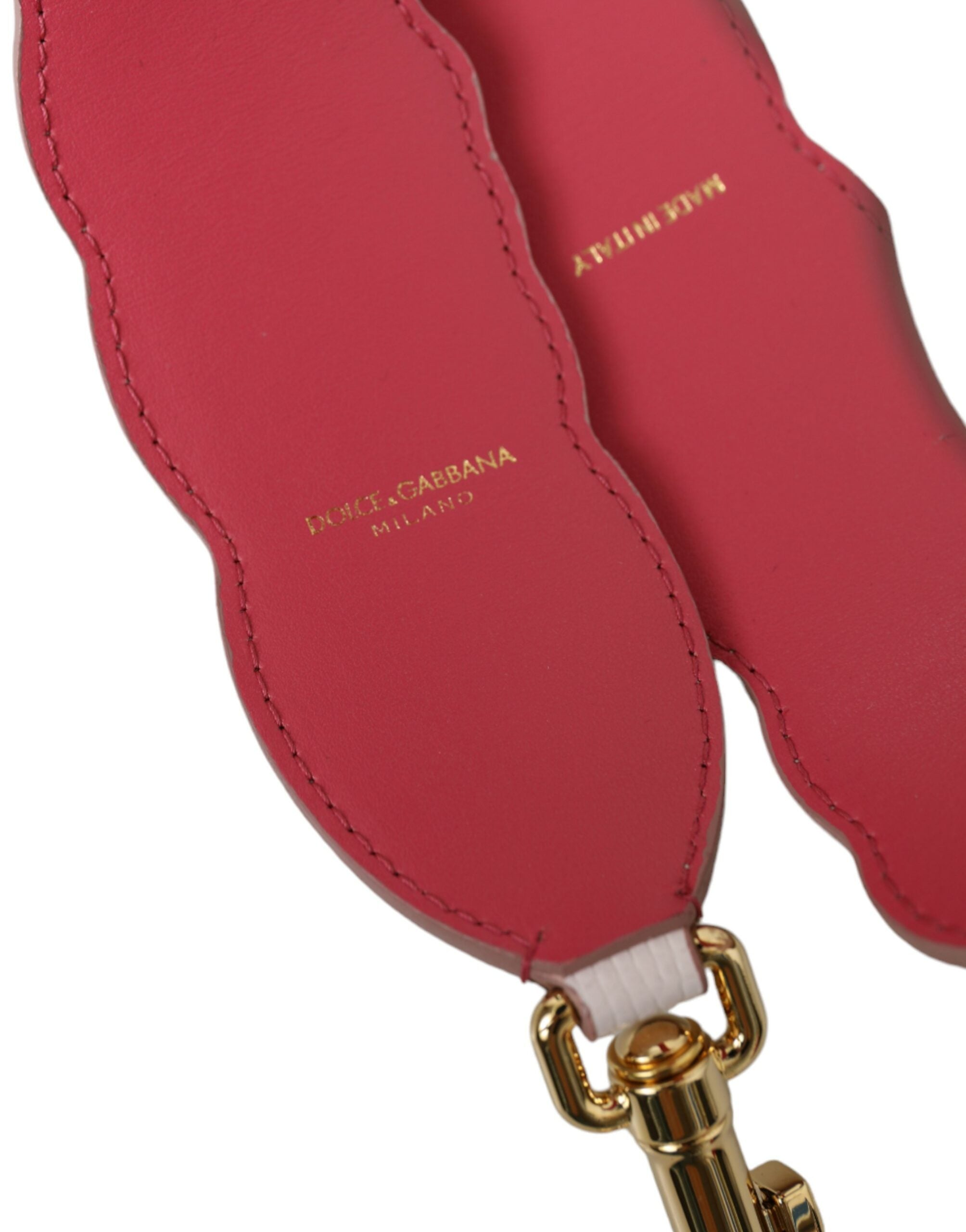 Dolce & Gabbana Floral Leather Accessory Shoulder White Strap Glam Steals