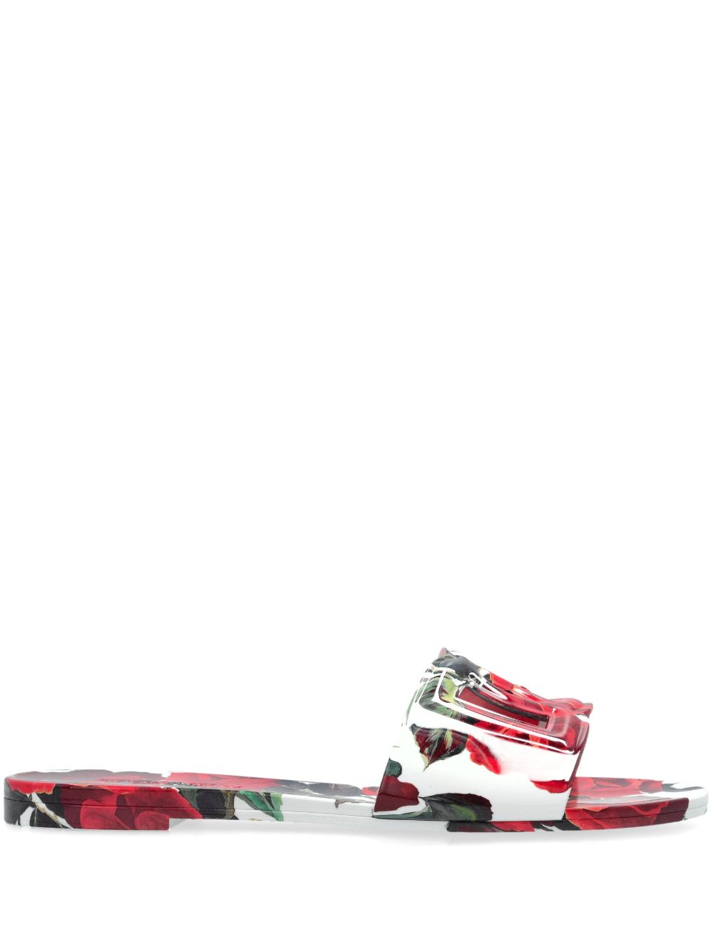 Dolce & Gabbana Floral Print Slides Glam Steals