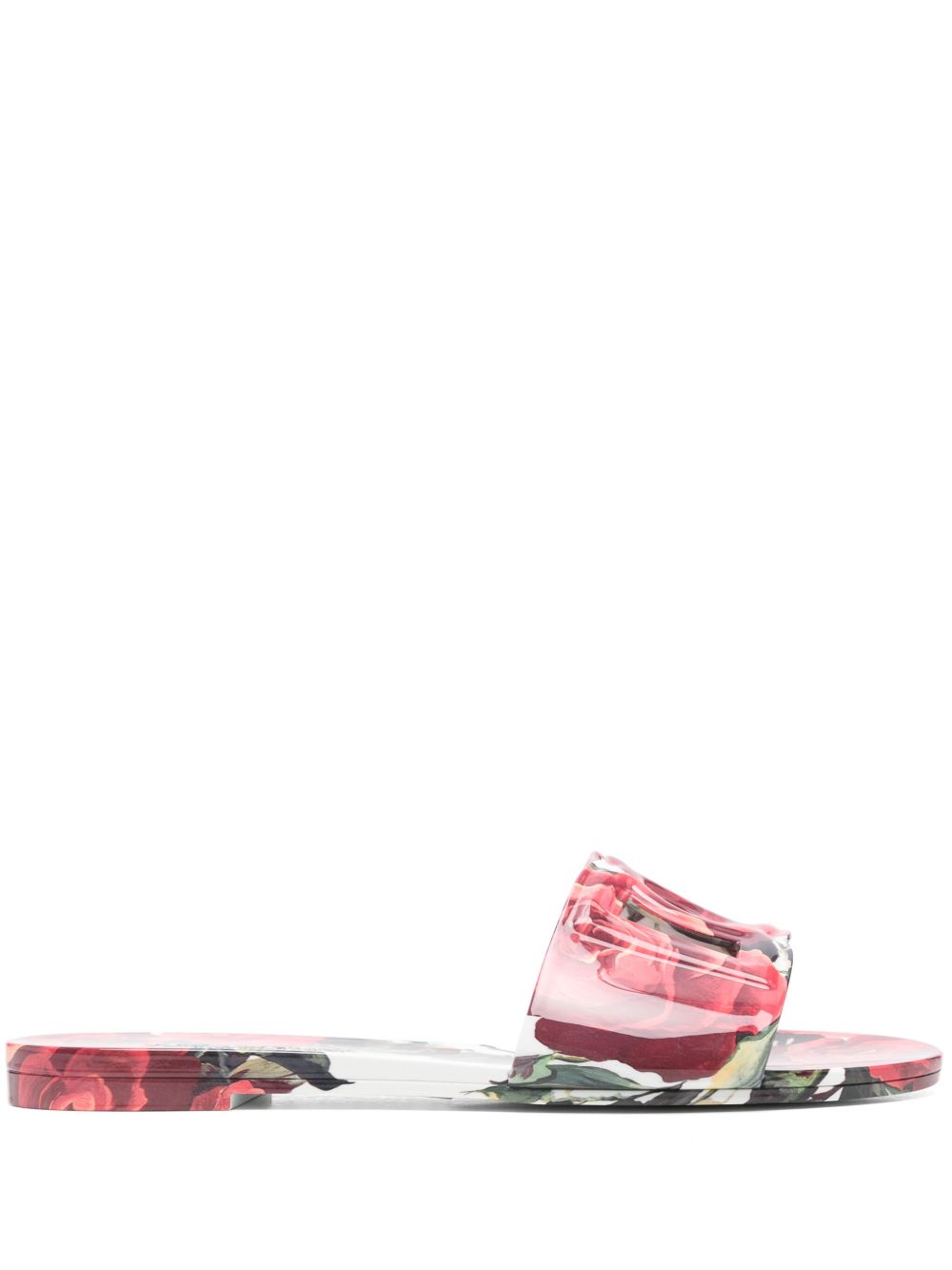 Dolce & Gabbana Floral Print Slides Glam Steals
