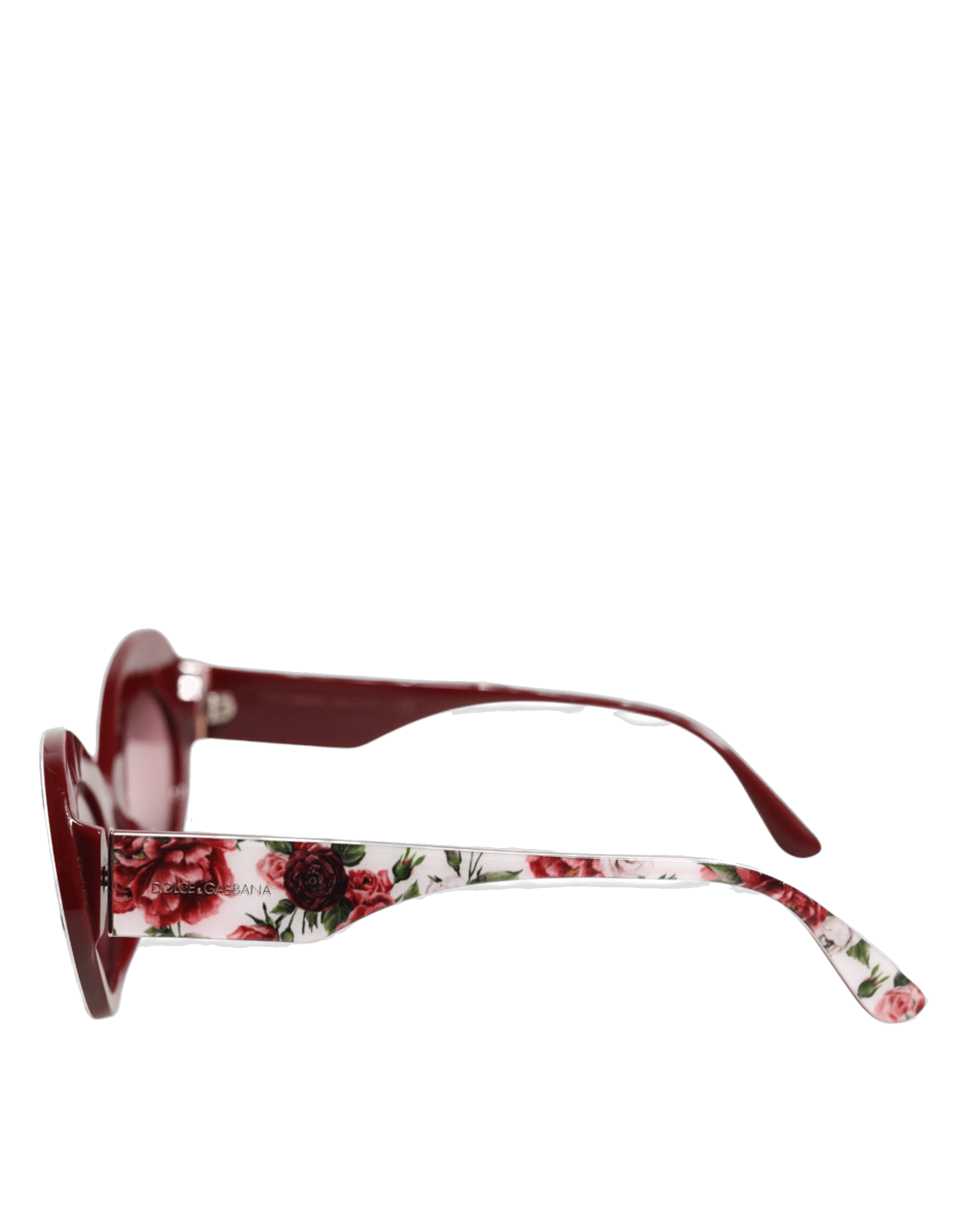 Dolce & Gabbana Floral Printed Acetate Oval Eyewear Sunglasses Glam Steals