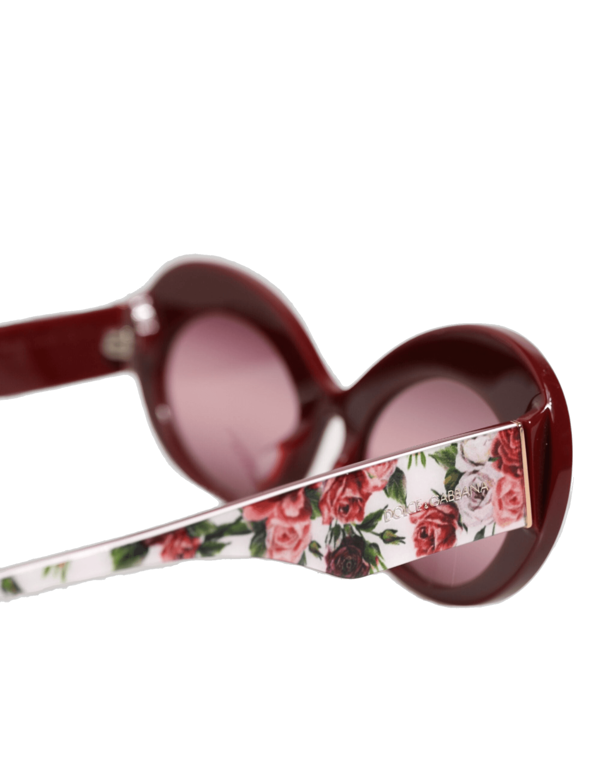 Dolce & Gabbana Floral Printed Acetate Oval Eyewear Sunglasses Glam Steals