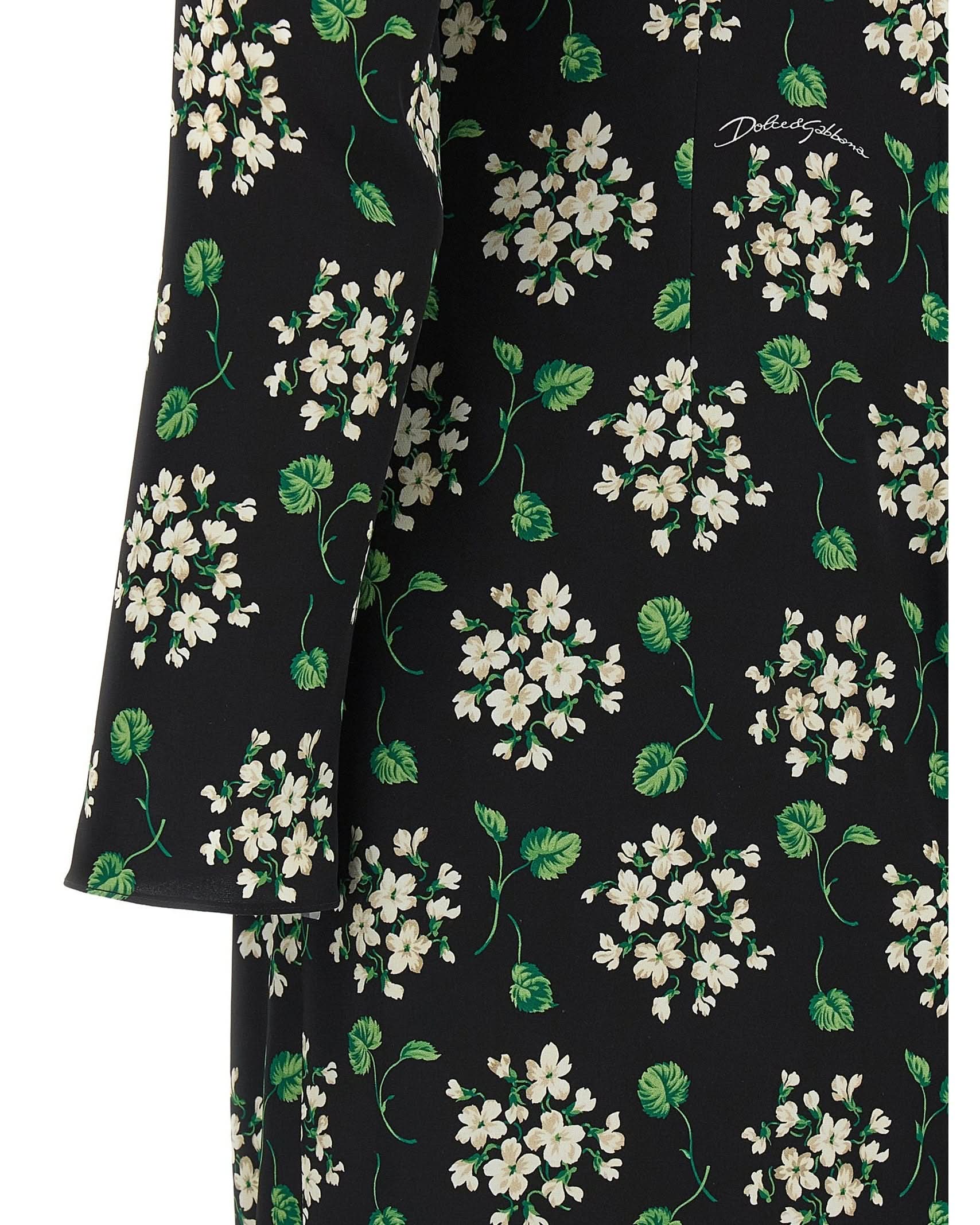 Dolce & Gabbana Flower Print Dress Glam Steals