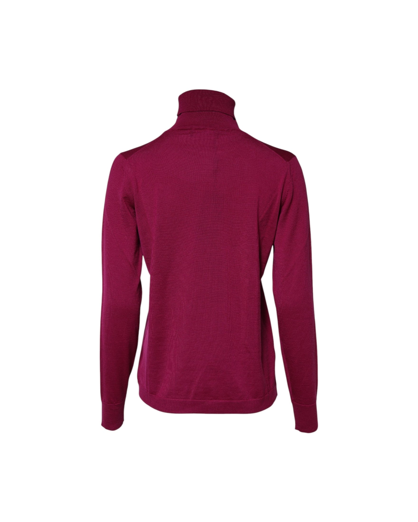 Dolce & Gabbana Fuchsia Wool Long Sleeves Turtleneck Sweater Glam Steals