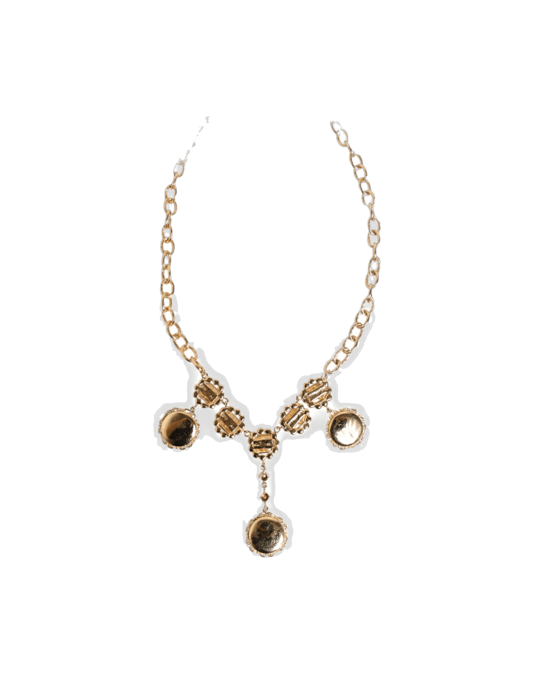 Dolce & Gold Gabbana Crystal Clock Pendant Statement Jewelry Necklace Glam Steals