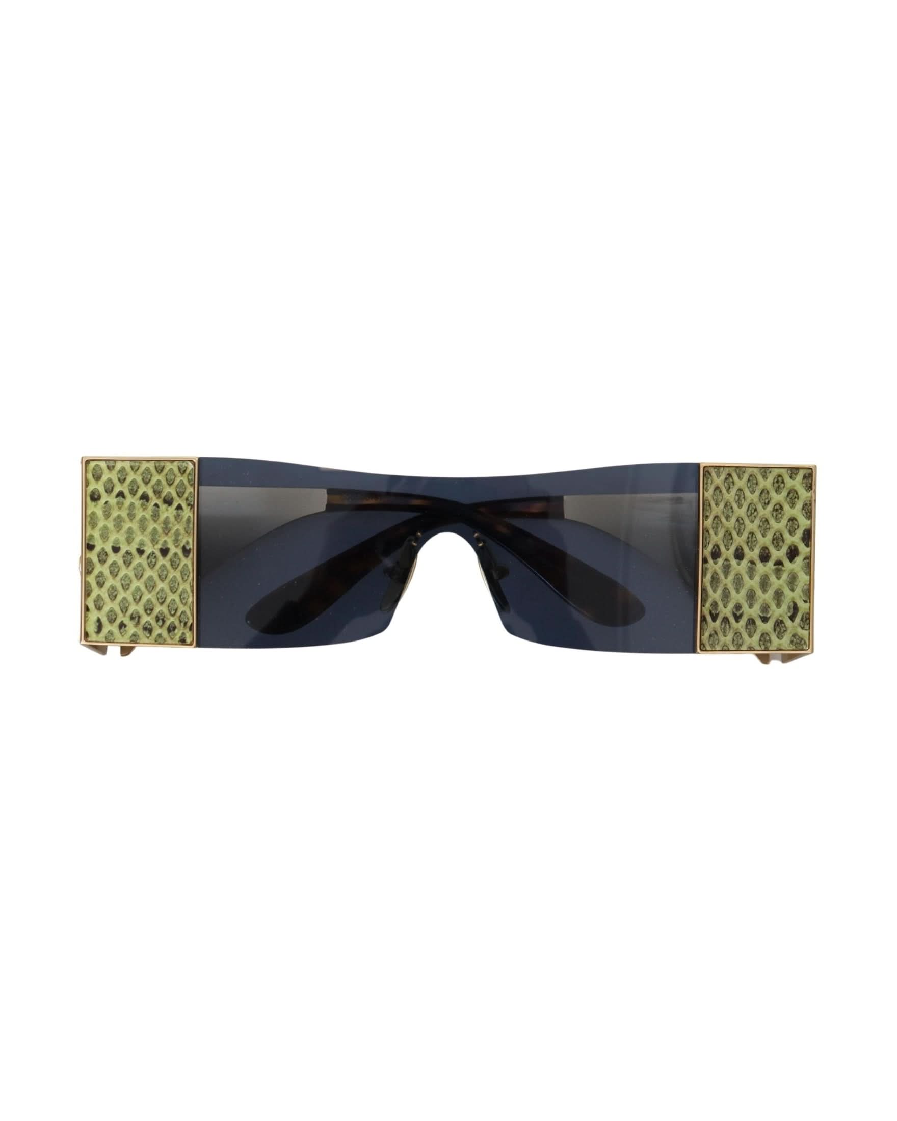 Dolce & Gabbana Gold Metal Rectangle Sunglasses Sunglasses