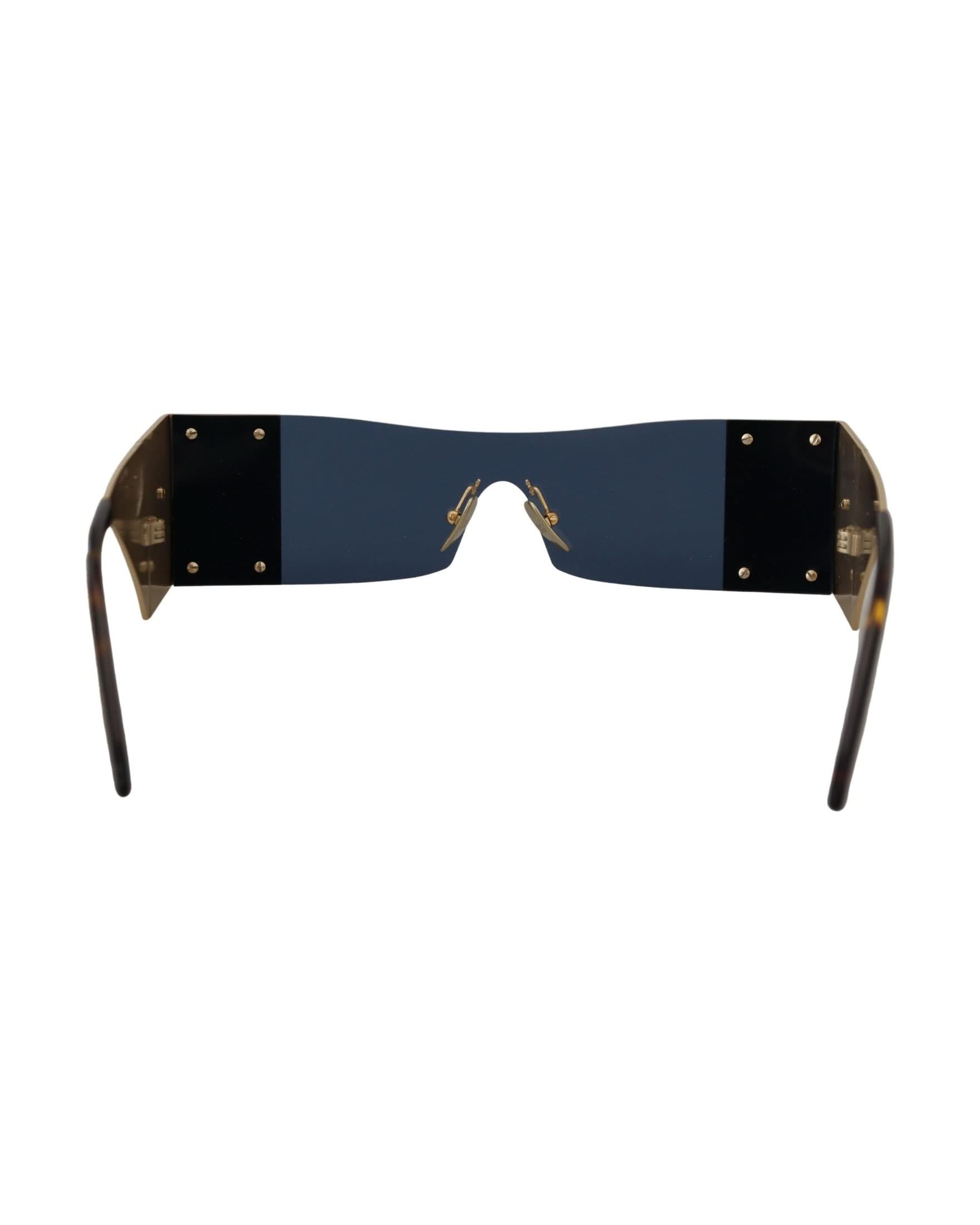 Dolce & Gabbana Gold Metal Rectangle Sunglasses Sunglasses