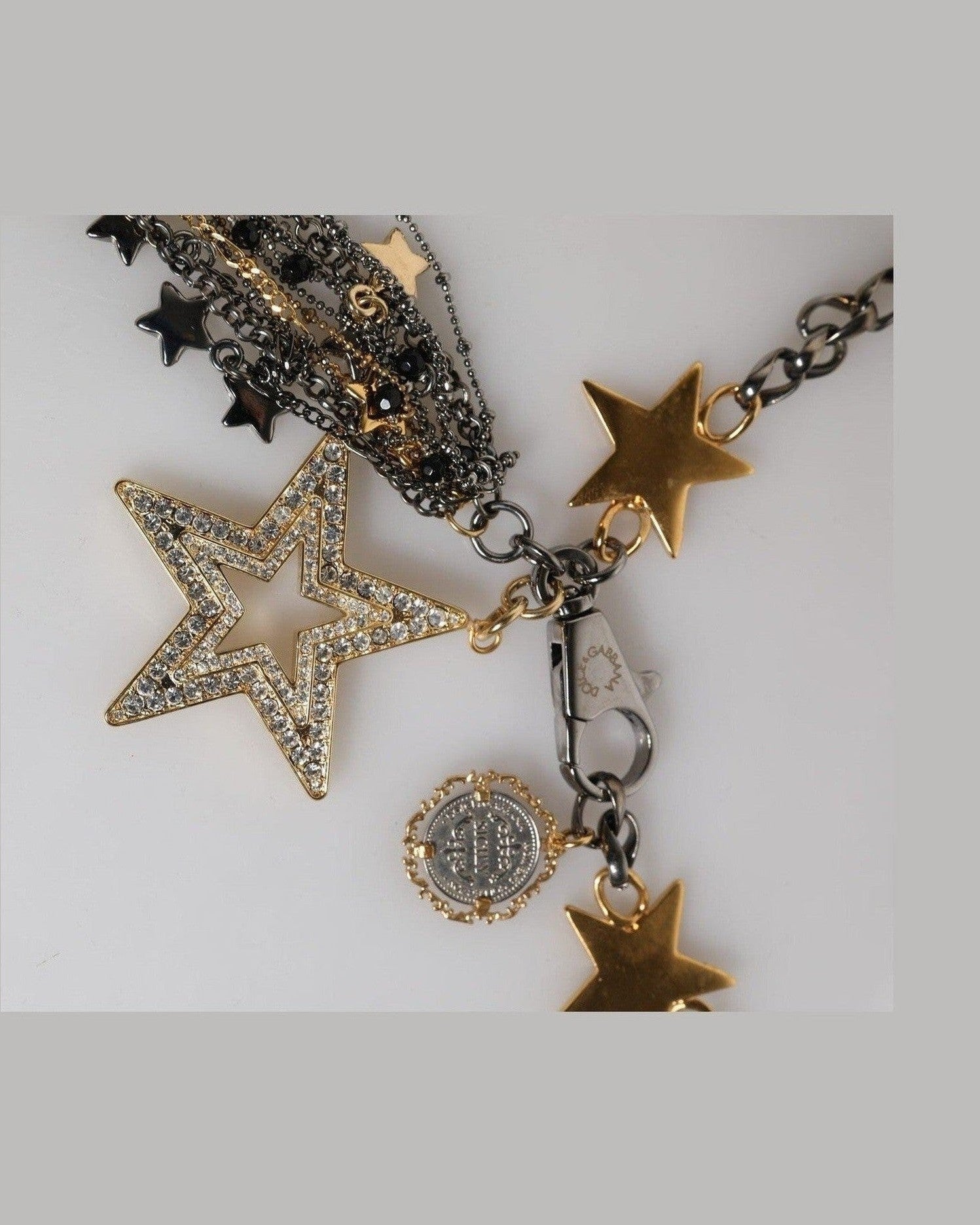 Dolce & Gabbana Gold Silver Brass Embellished Waist Chain Belt Glam Steals