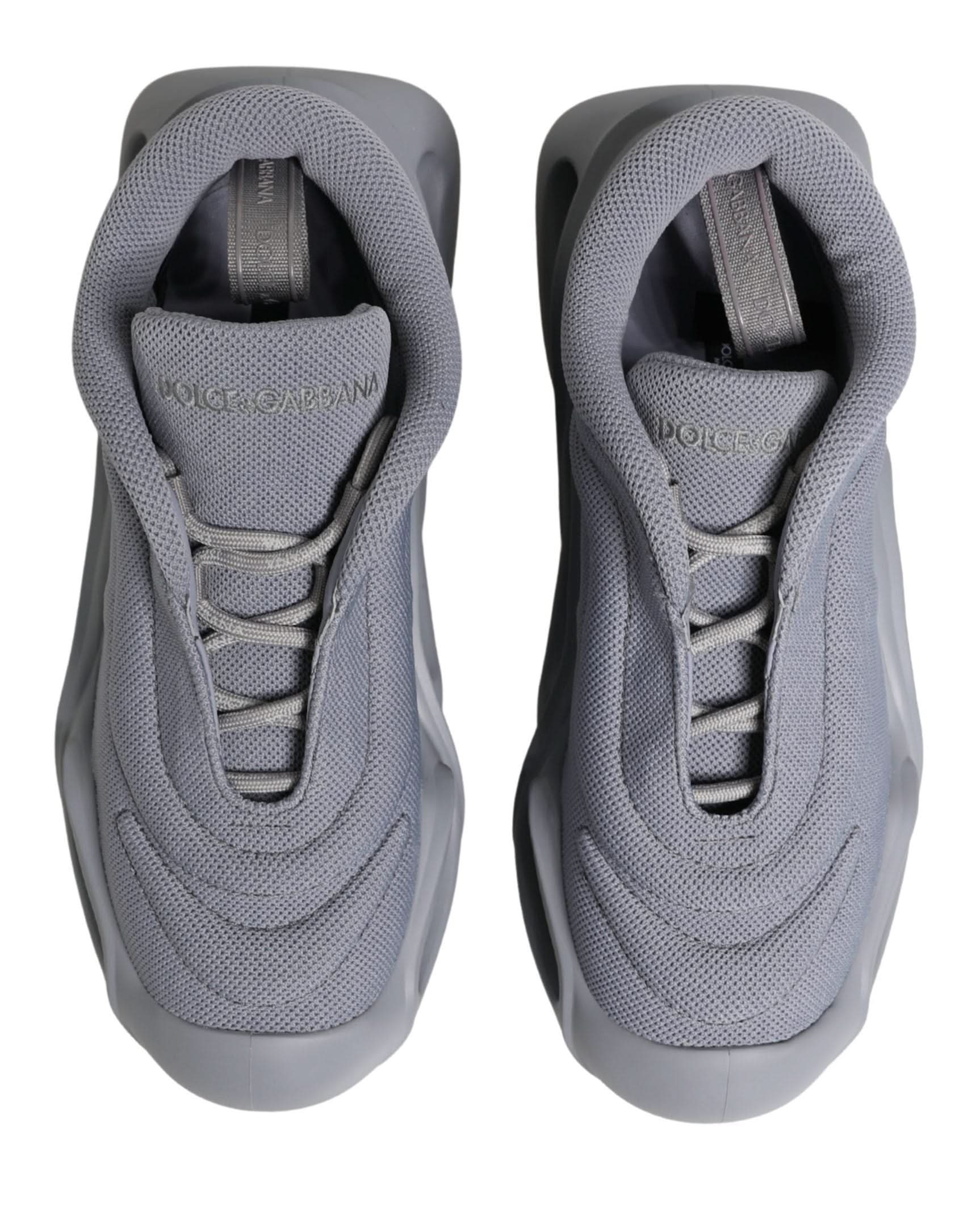 Dolce & Gabbana Gray Slip On Wave Low Top Sneakers Glam Steals