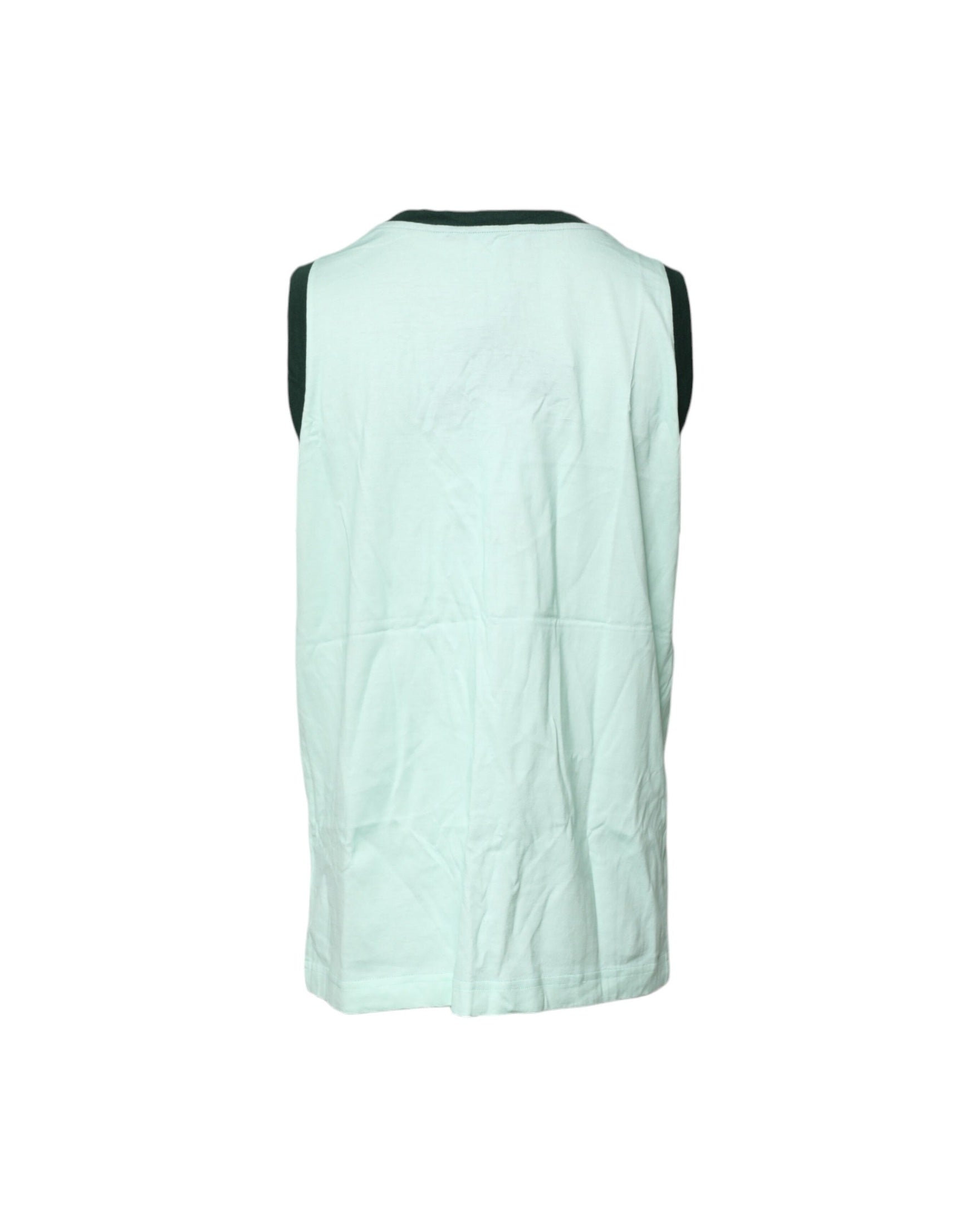 Dolce & Gabbana Green Light Graphic Print Sleeveless Tank T-shirt Glam Steals