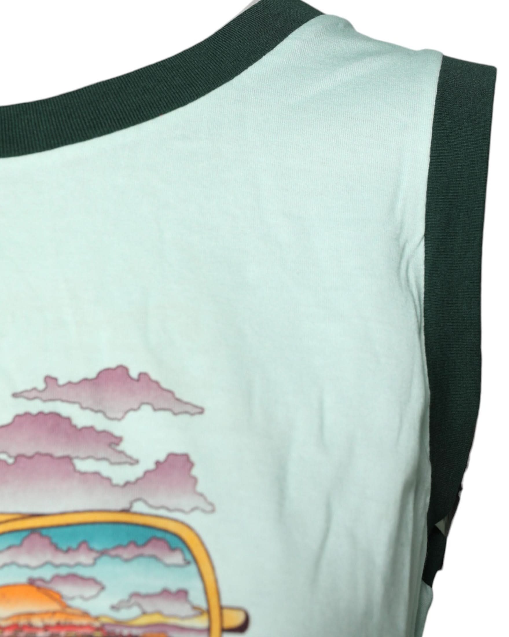 Dolce & Gabbana Green Light Graphic Print Sleeveless Tank T-Shirt Tank Tops