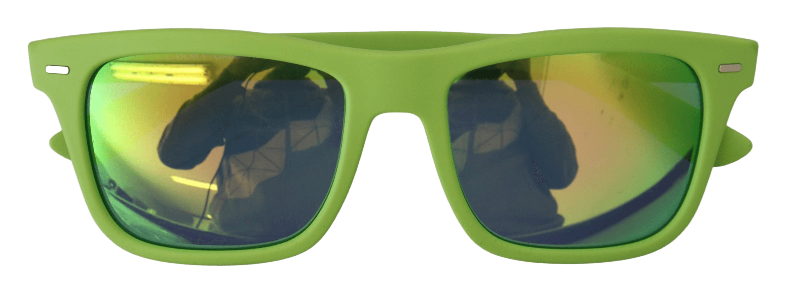 Dolce & Gabbana Green Rubber Full Rim Frame Shades Dg6095 Acid Sunglasses Glam Steals