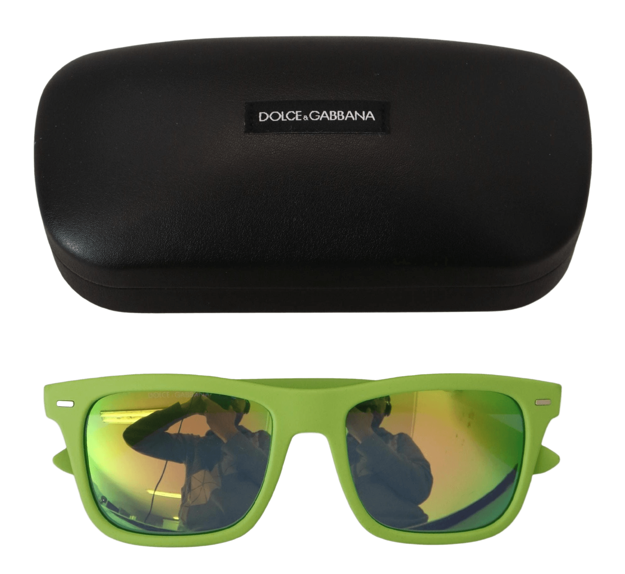 Dolce & Gabbana Green Rubber Full Rim Frame Shades Dg6095 Acid Sunglasses Glam Steals