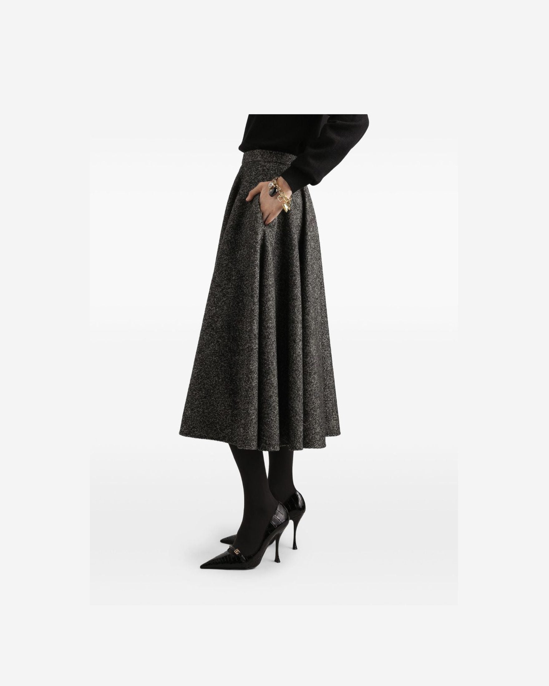 Dolce & Gabbana Grey Skirt Glam Steals
