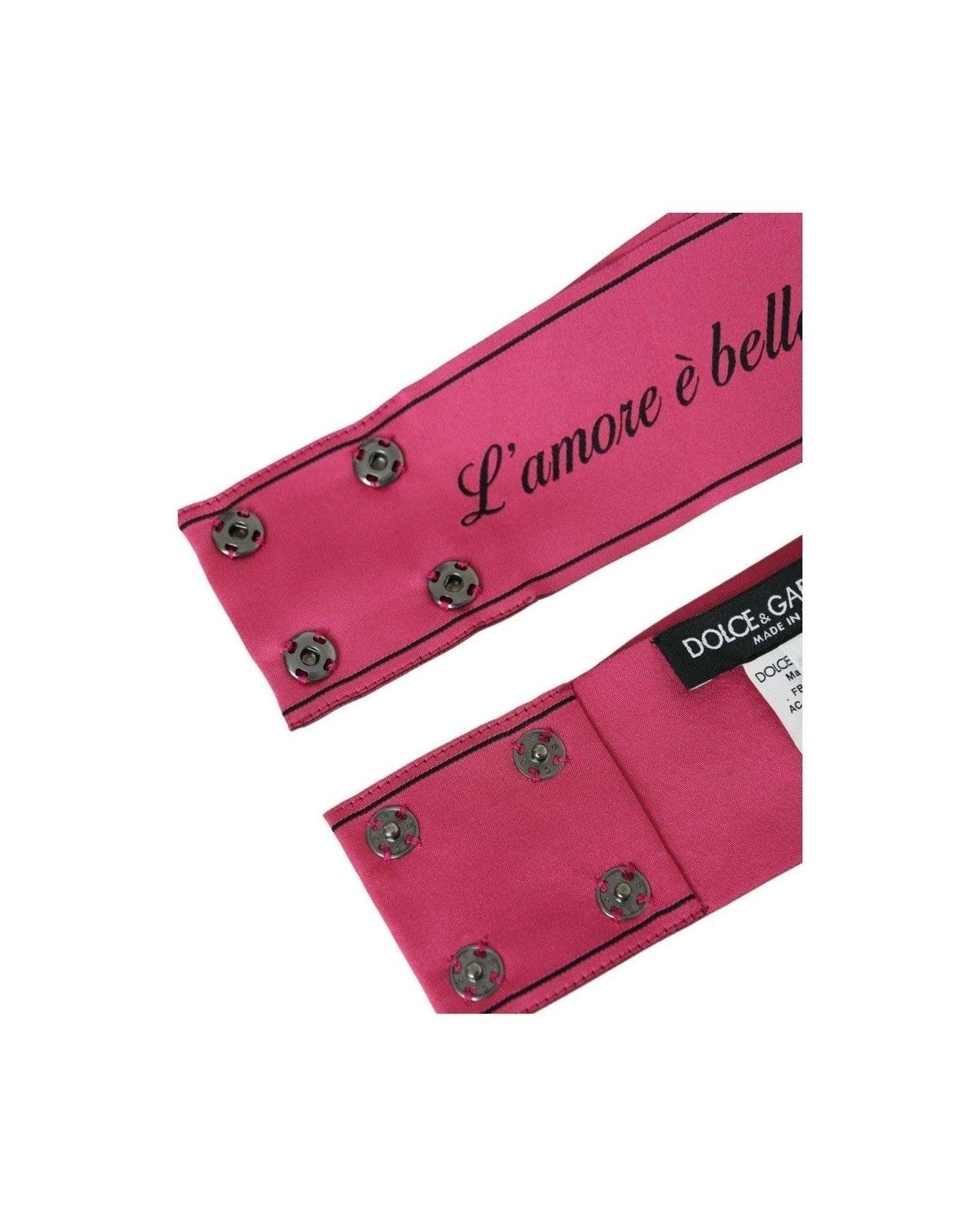 Dolce & Gabbana L'Amore E'Bellezza Waist Pink Belt Glam Steals