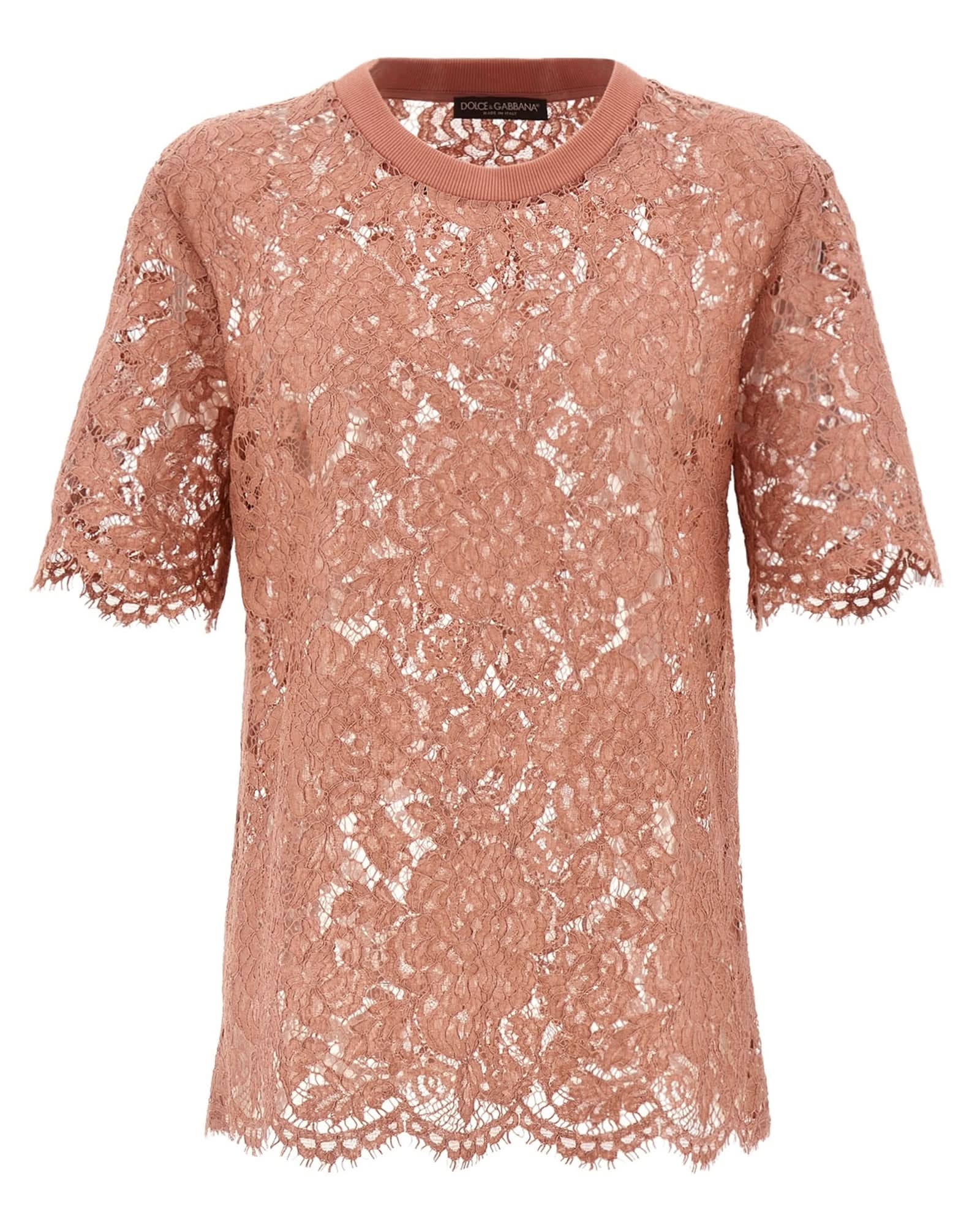 Dolce & Gabbana Lace T-shirt Glam Steals