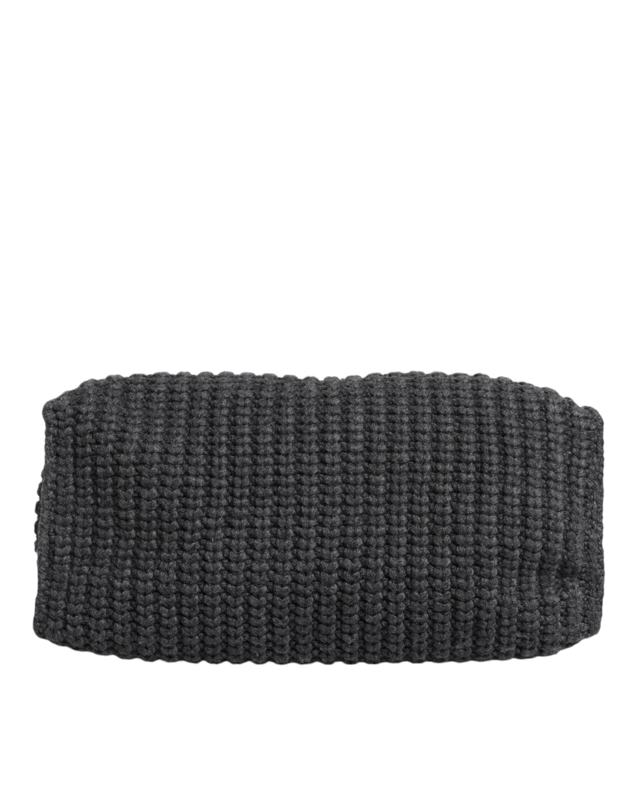 Dolce & Gabbana Large Knitted Crochet Shoulder Shopper Dg Logo Black Bag Glam Steals