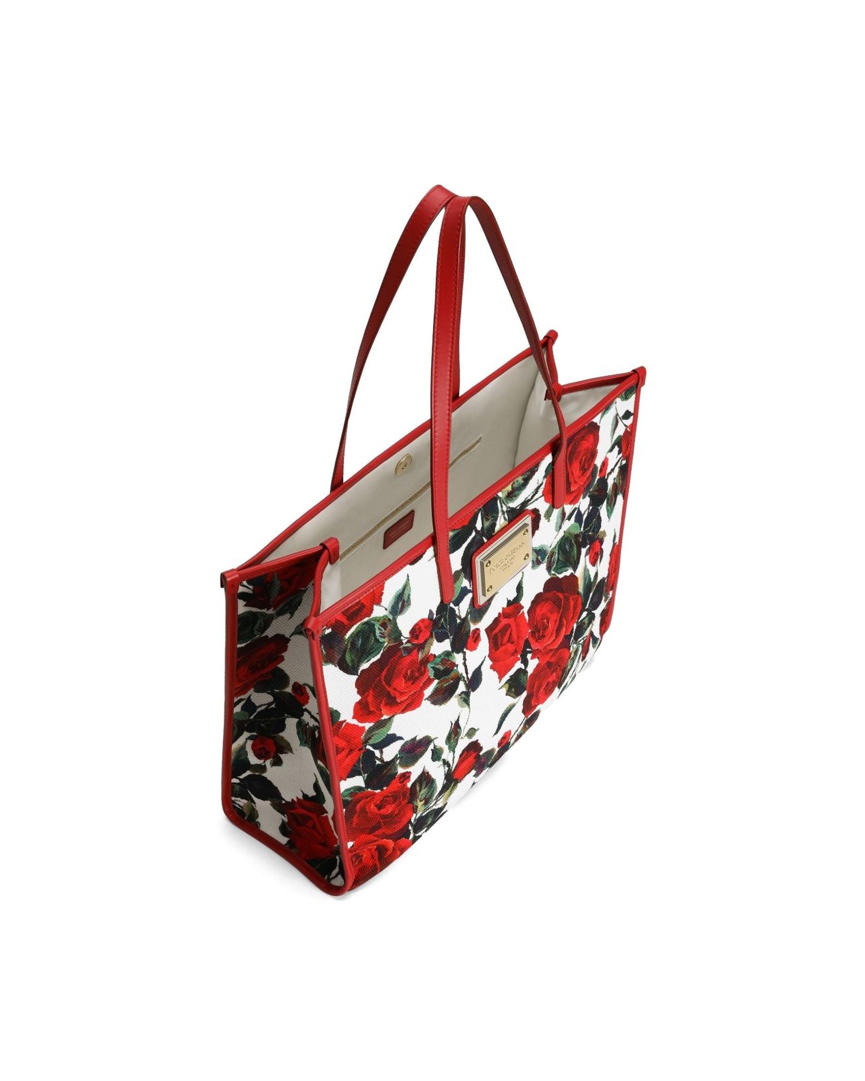 Dolce & Gabbana Large Rose Print Shoulder Bag Glam Steals