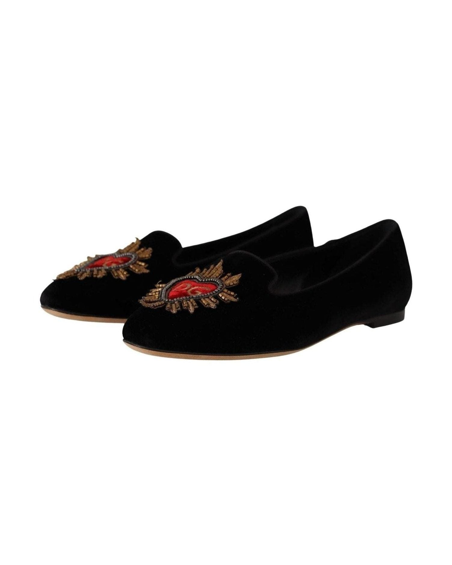 Dolce & Gabbana Leather Elegant Patent Flat Shoes Shoes