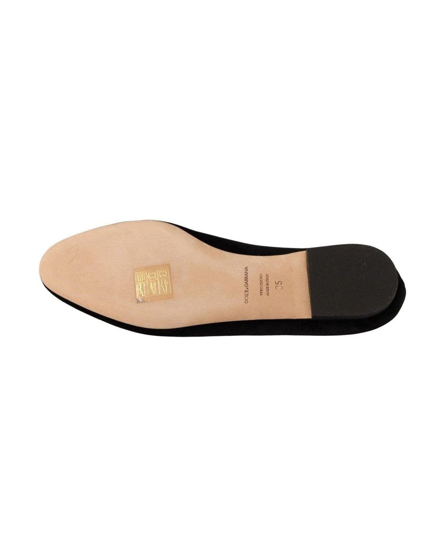 Dolce & Gabbana Leather Elegant Patent Flat Shoes Shoes