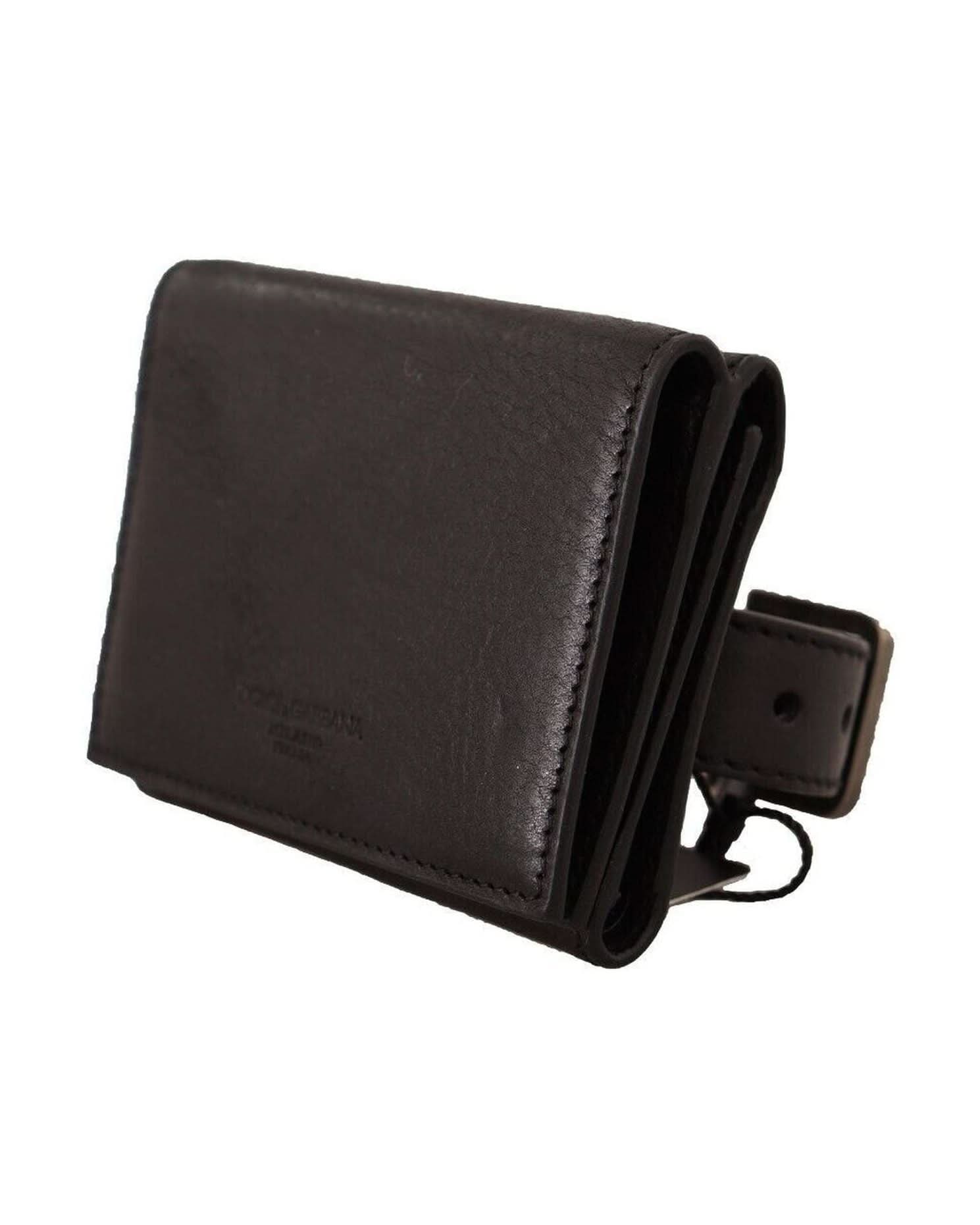 Dolce & Gabbana Leather Trifold Multi Kit Wallet Wallets