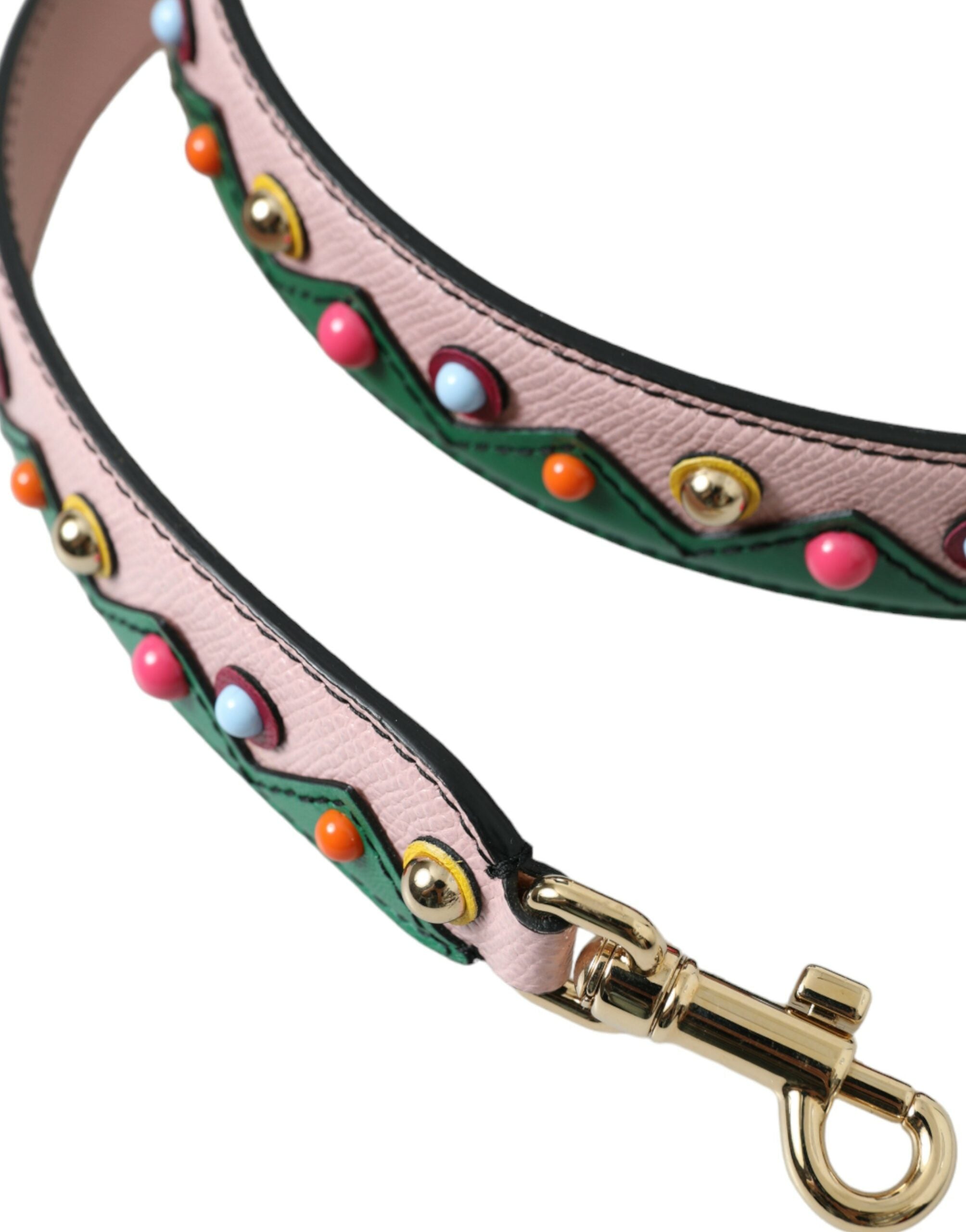 Dolce & Gabbana Leather Handbag Accessory Shoulder Pink Strap Glam Steals