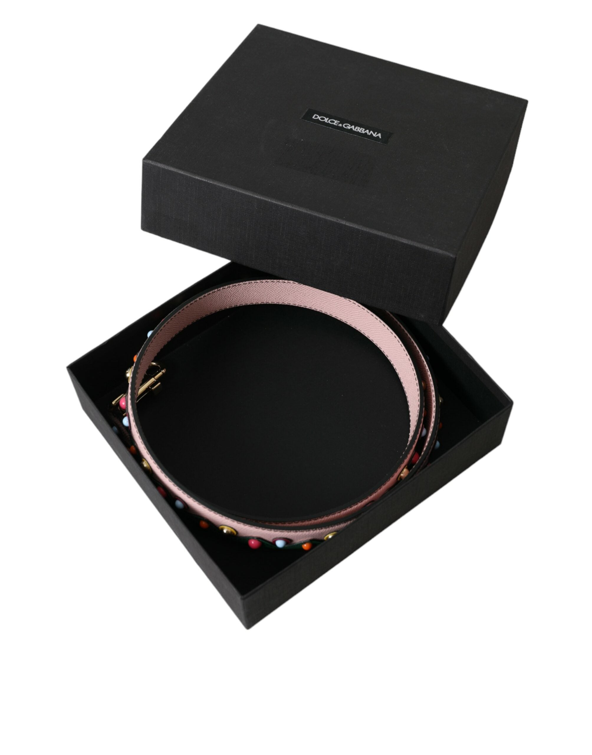 Dolce & Gabbana Leather Handbag Accessory Shoulder Pink Strap Glam Steals