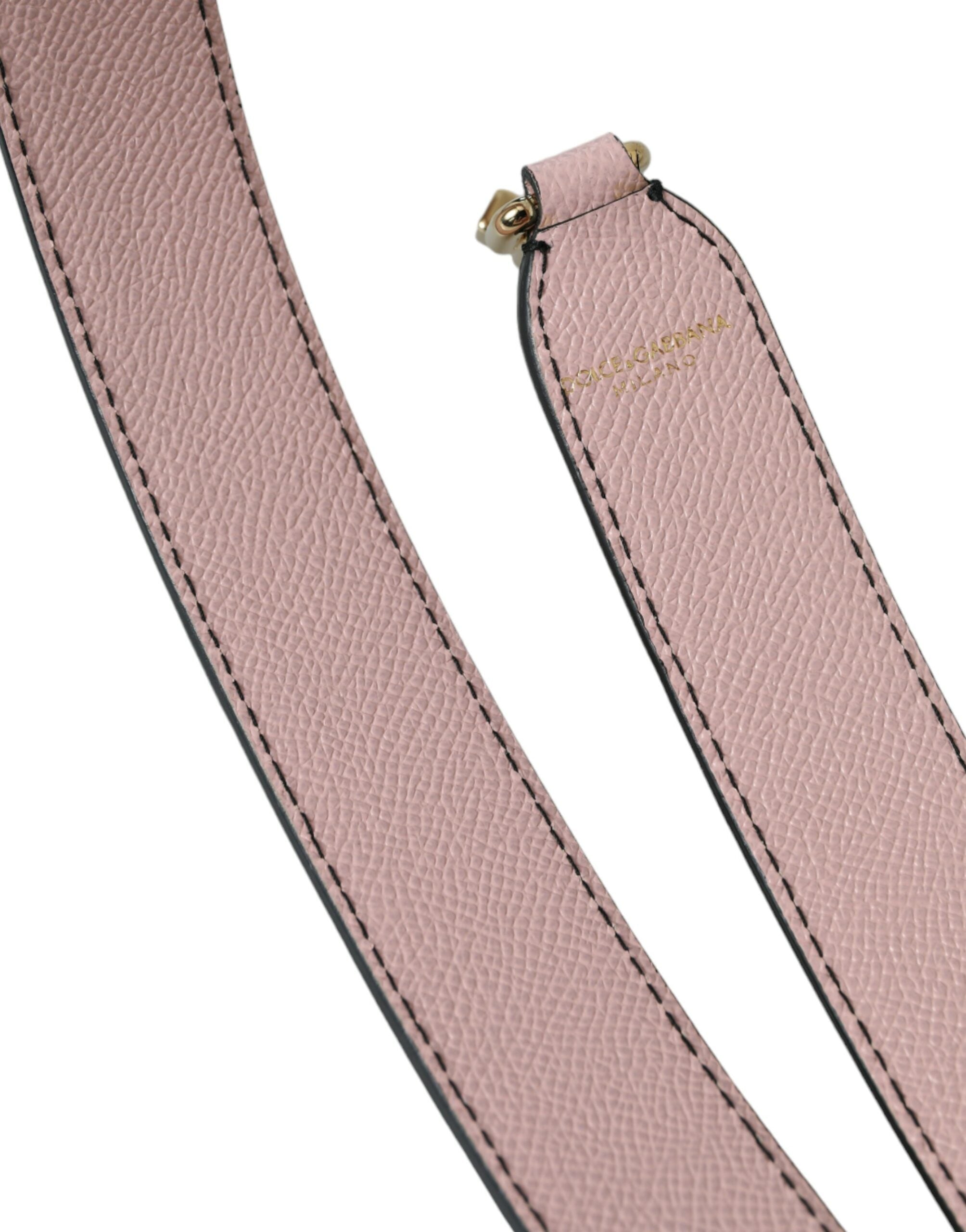 Dolce & Gabbana Leather Handbag Accessory Shoulder Pink Strap Glam Steals