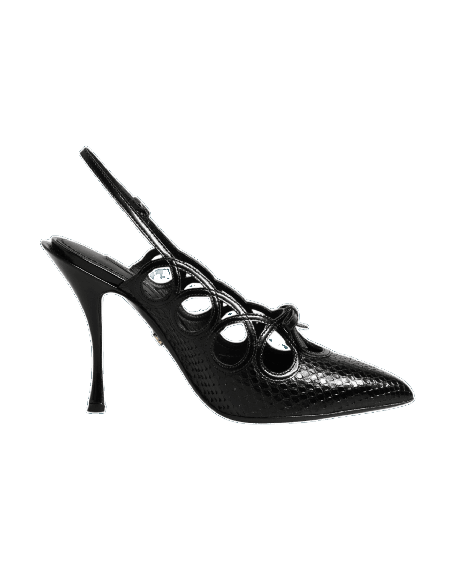 Dolce & Gabbana Leather High Heels Slingback Shoes Glam Steals