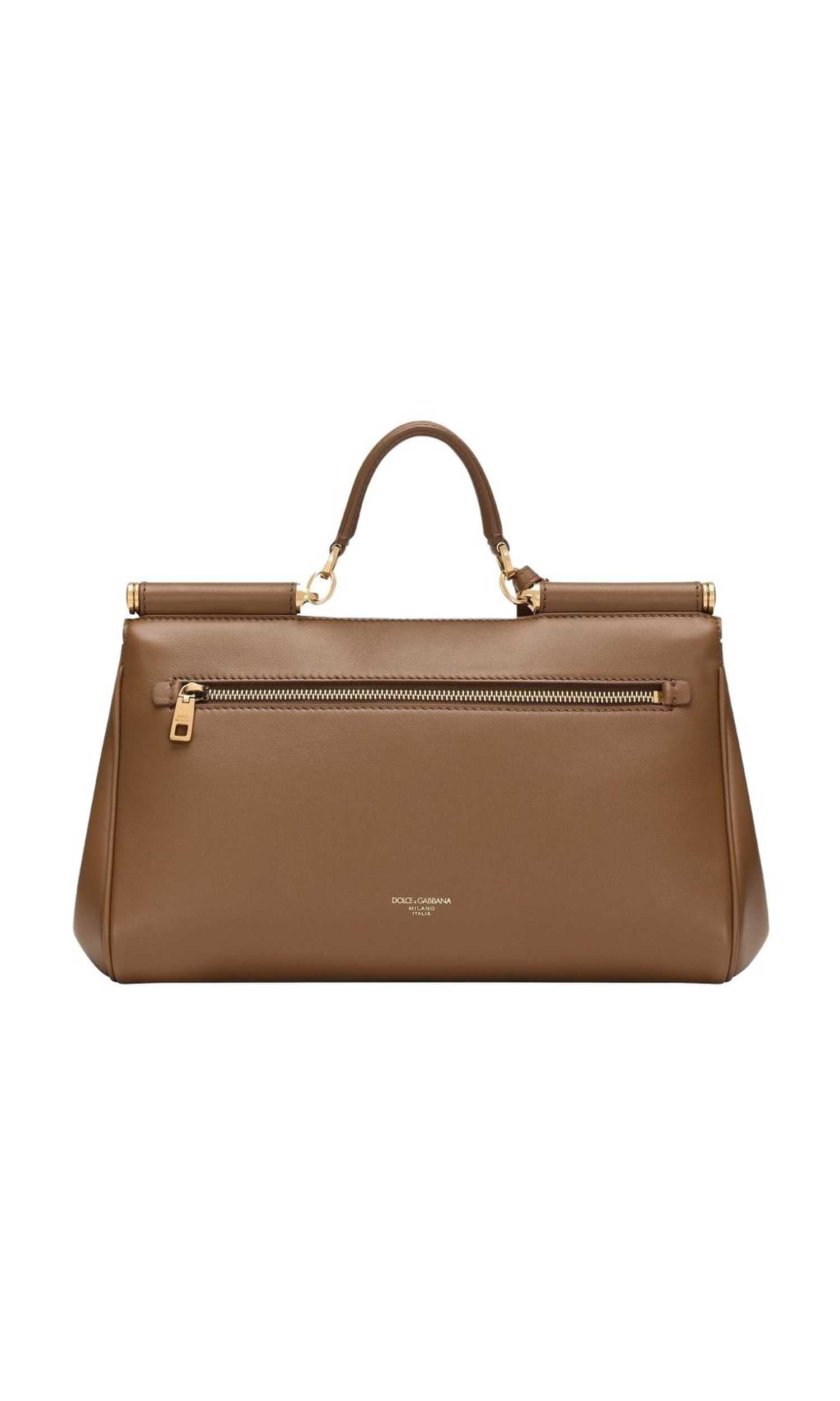 Dolce & Gabbana Leather Sicily Soft Handbag Glam Steals