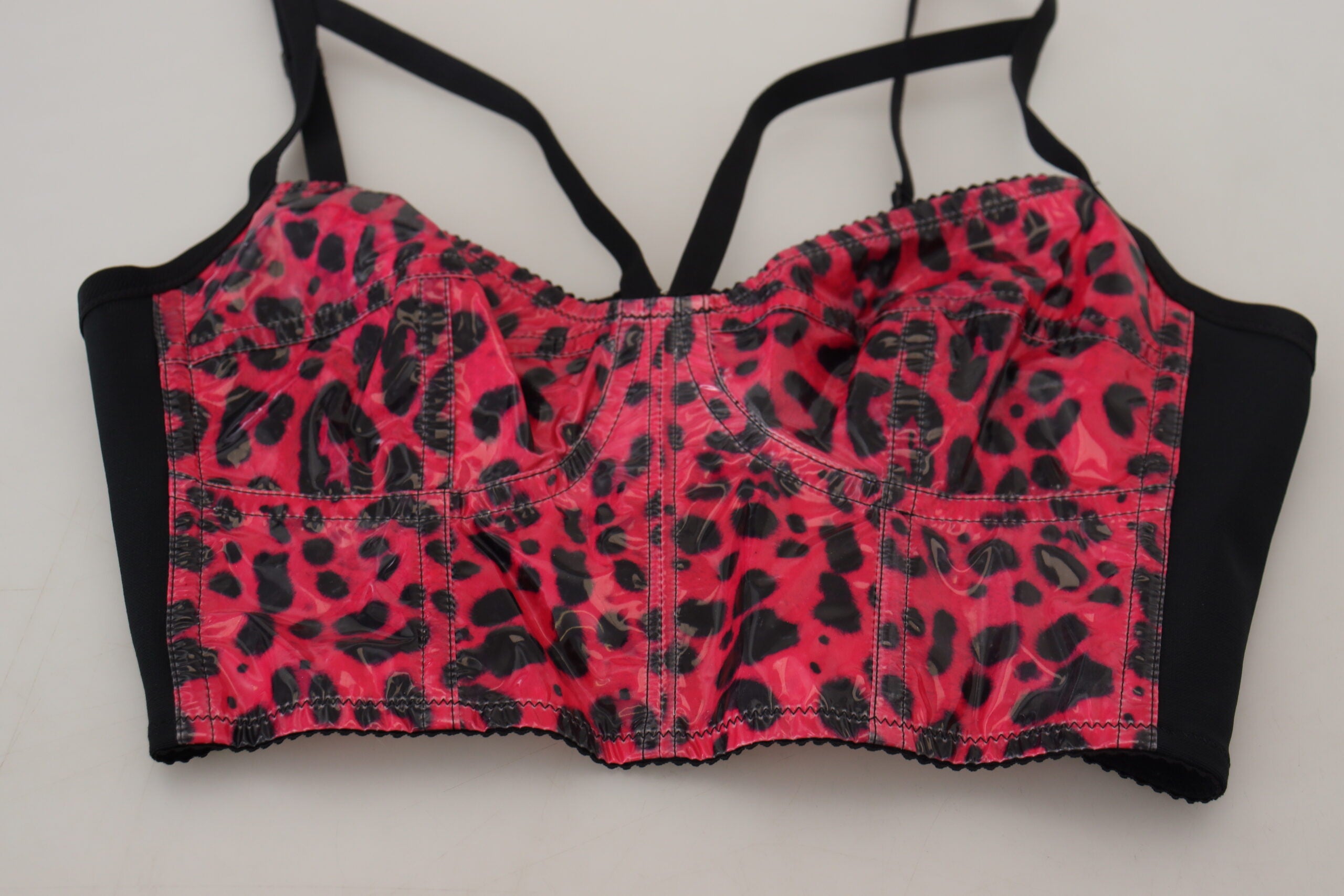 Dolce & Gabbana Leopard Print Bustier Corset Top Glam Steals