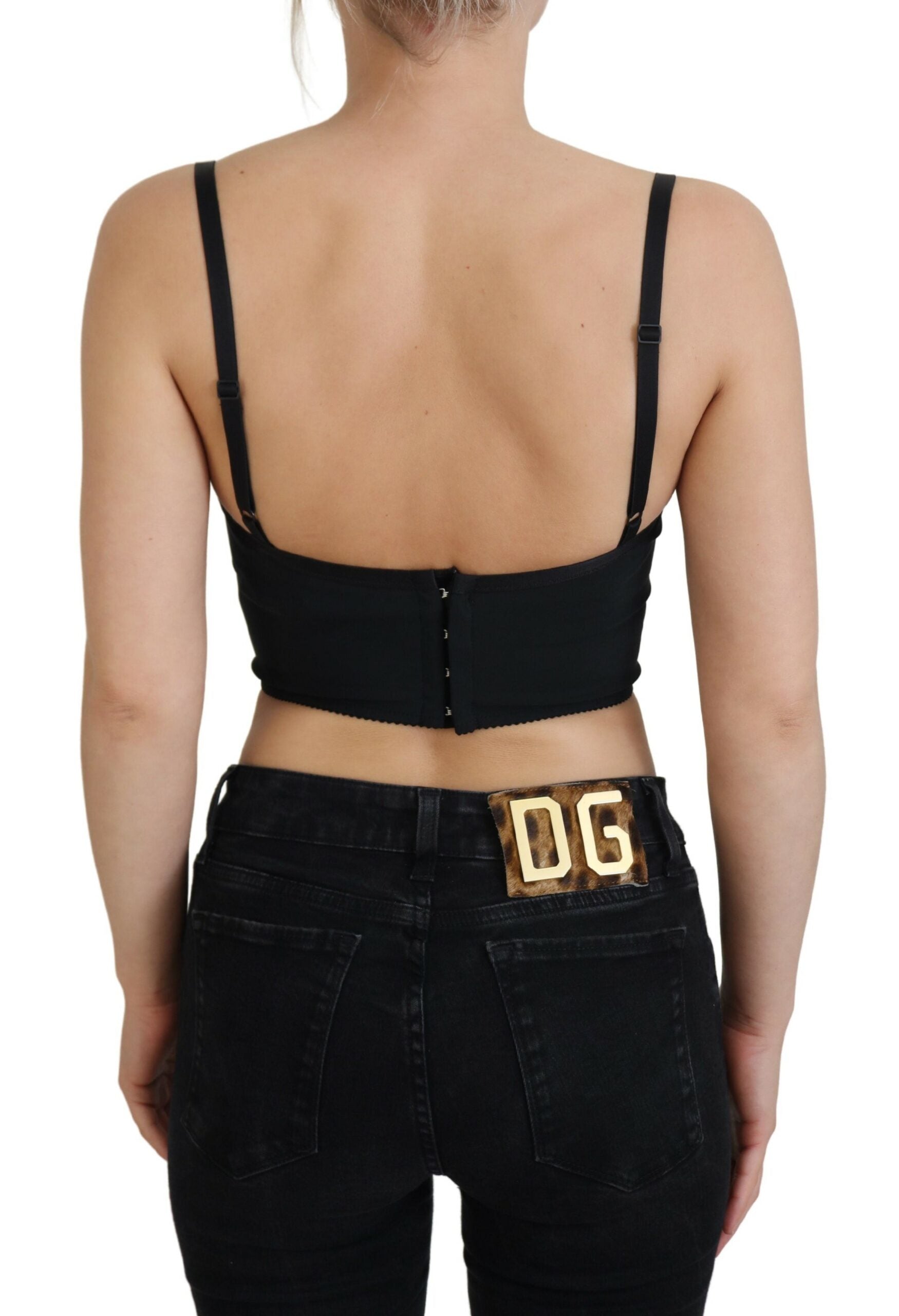 Dolce & Gabbana Leopard Print Bustier Corset Top Glam Steals