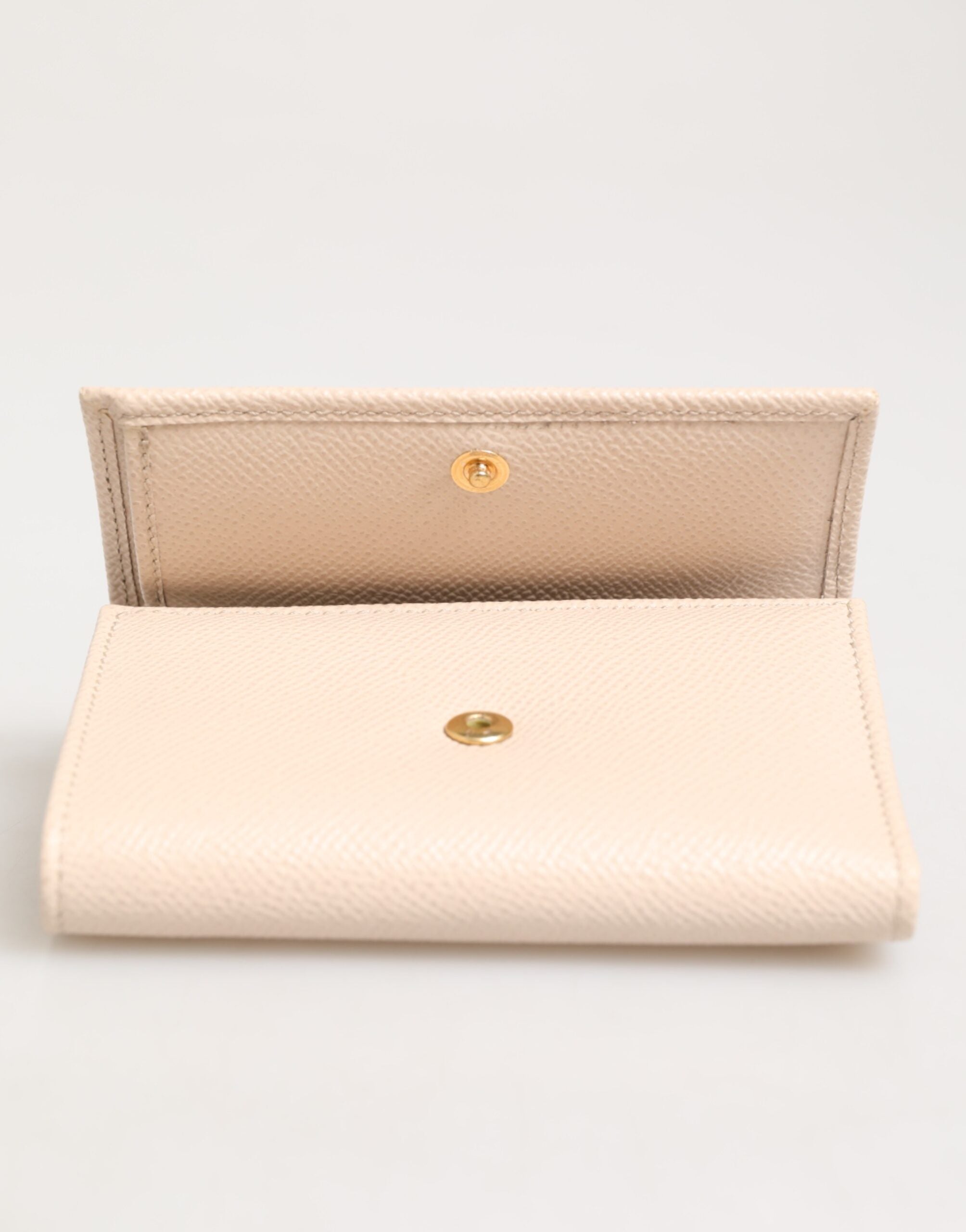 Dolce & Gabbana Light Pink Leather Calf Dg Logo French Flap Wallet Glam Steals
